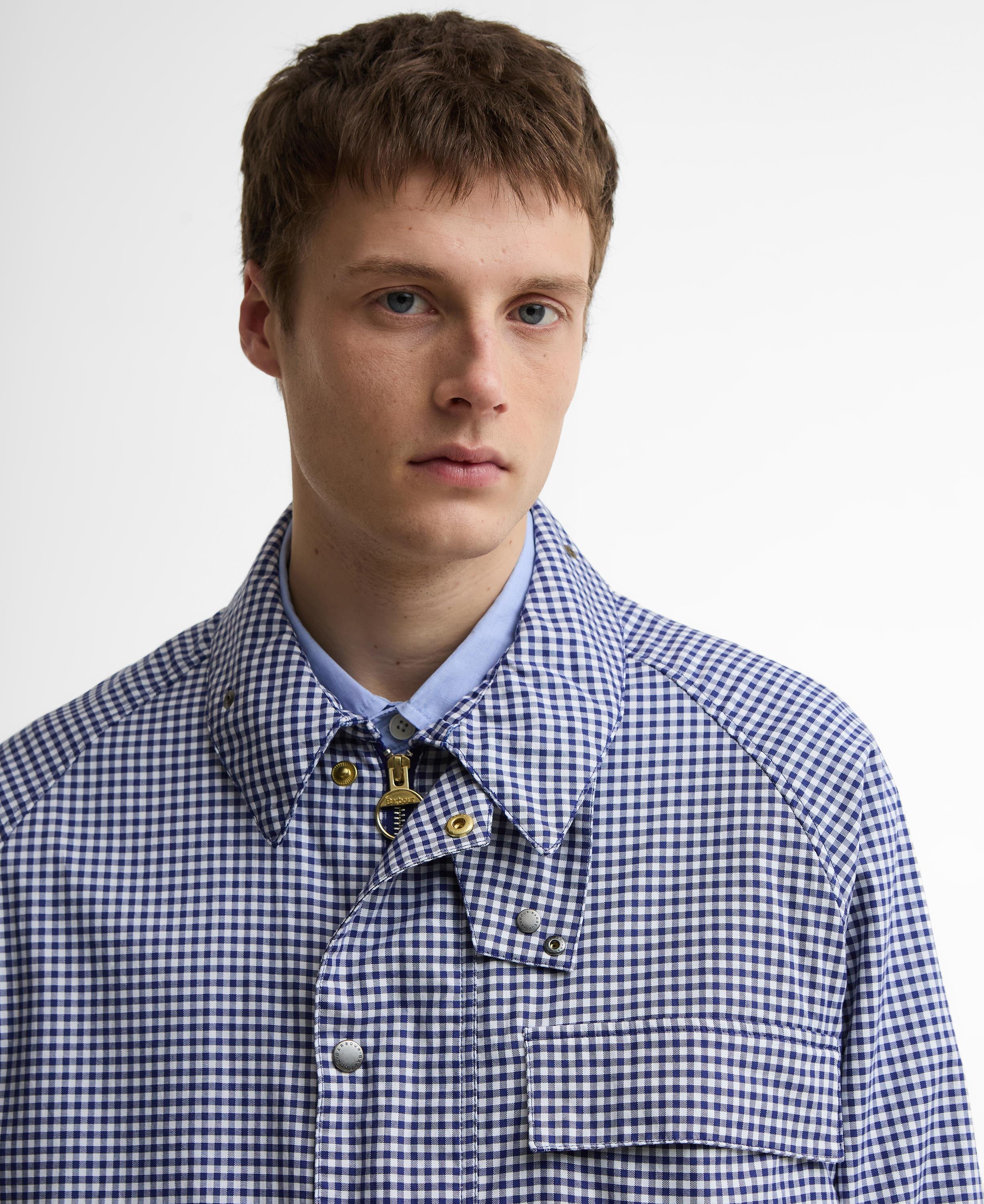 Barbour x Paul Smith Transport Shirt Casual Ceket NY71 Navy-White