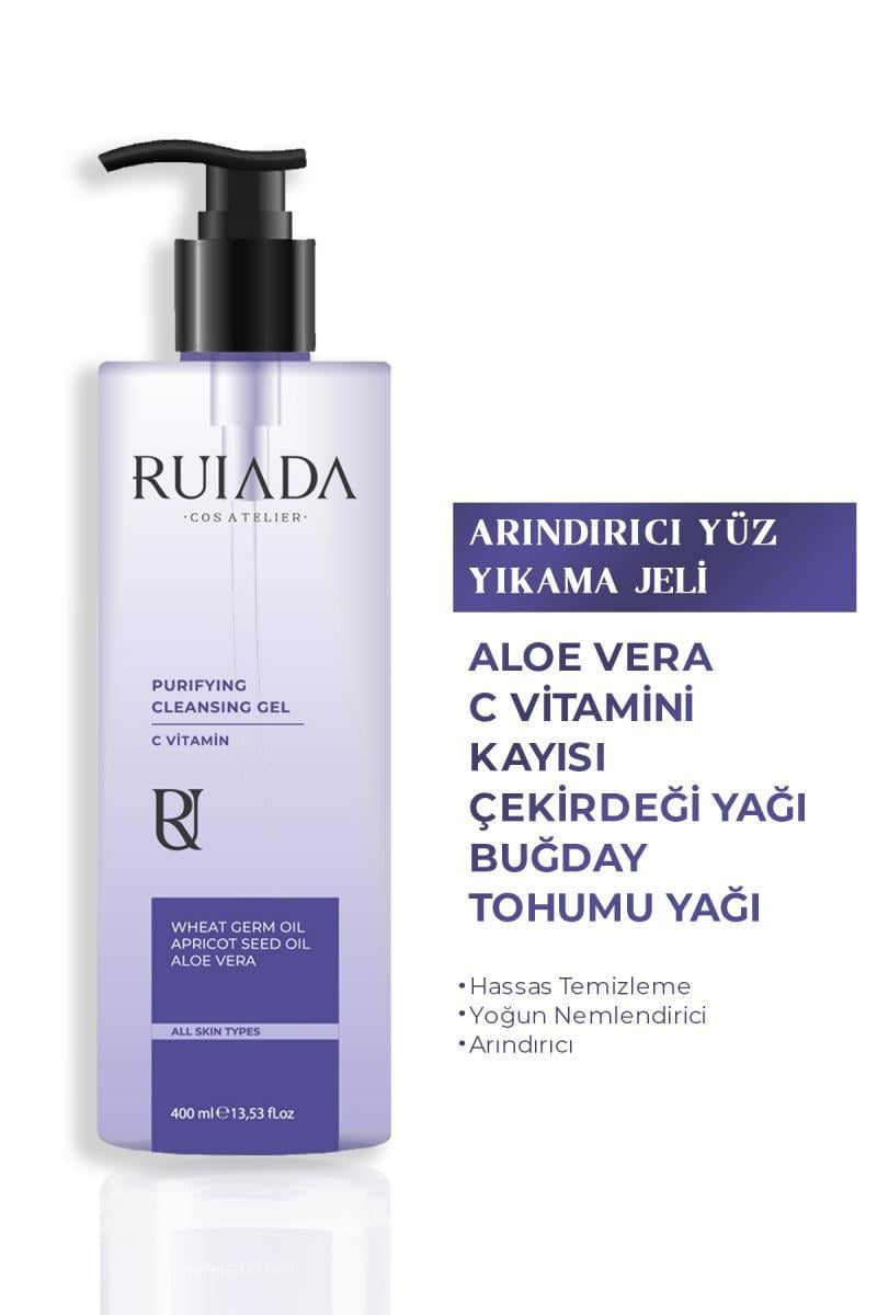 C Vitaminli Yüz Yıkama Jeli - Arındırıcı, Canlandırıcı Siyah Nokta Ve Akne Karşıtı 400 ml.