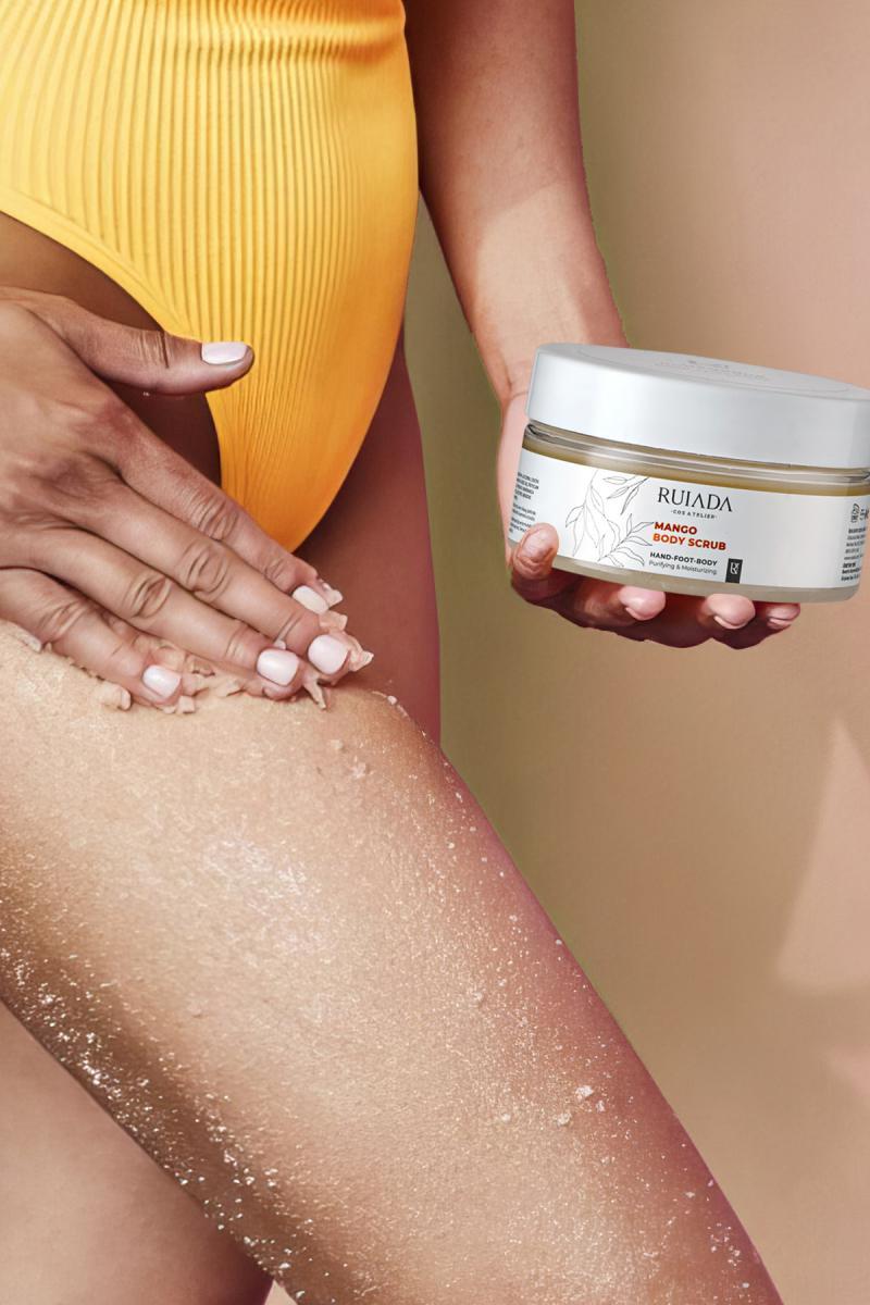 Mango Body Scrub Besleyici Arındırıcı Nemlendirici Vücut Peelingi 250 ml. (Hand-Foot-Body)
