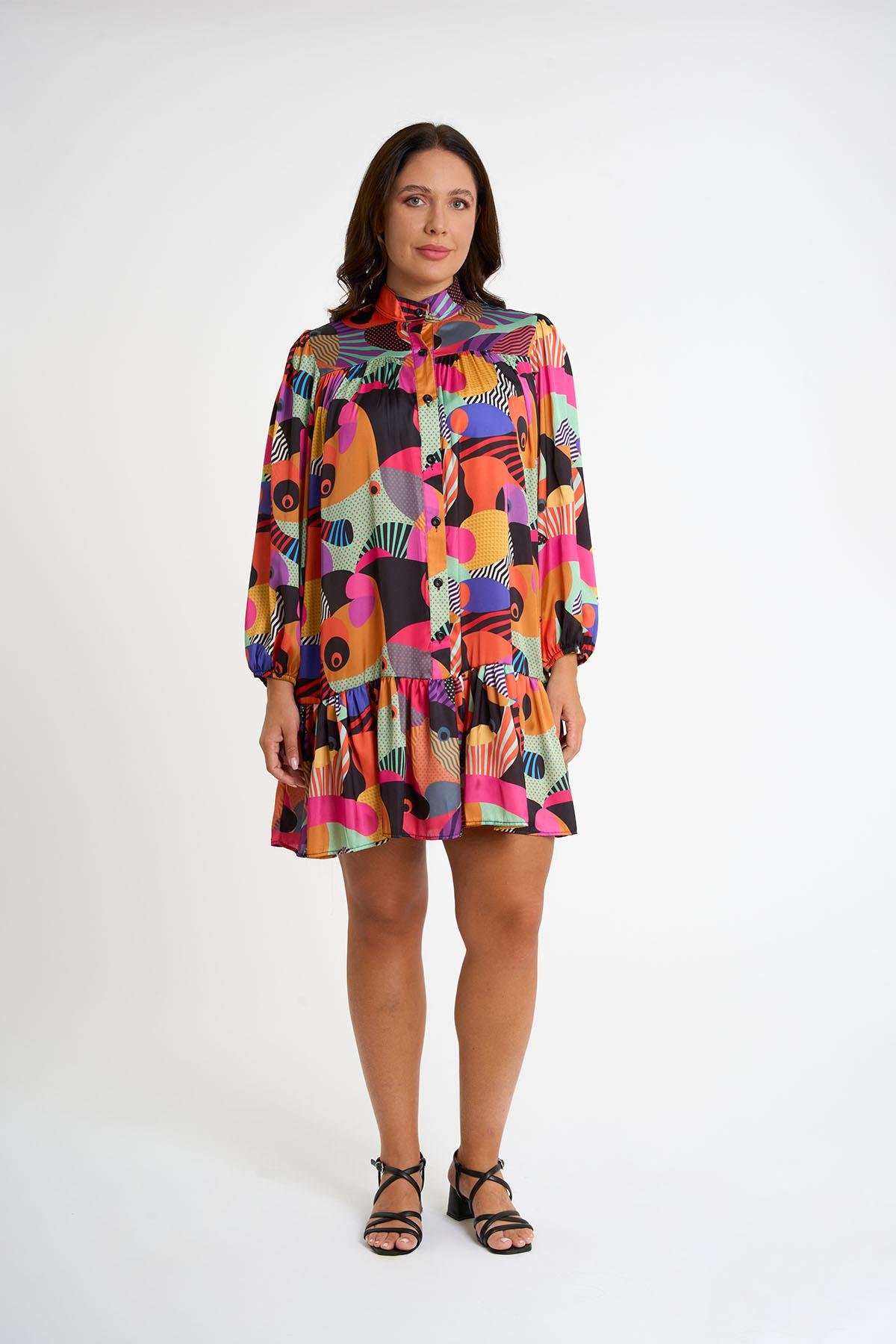 Patterned Dress | Pink