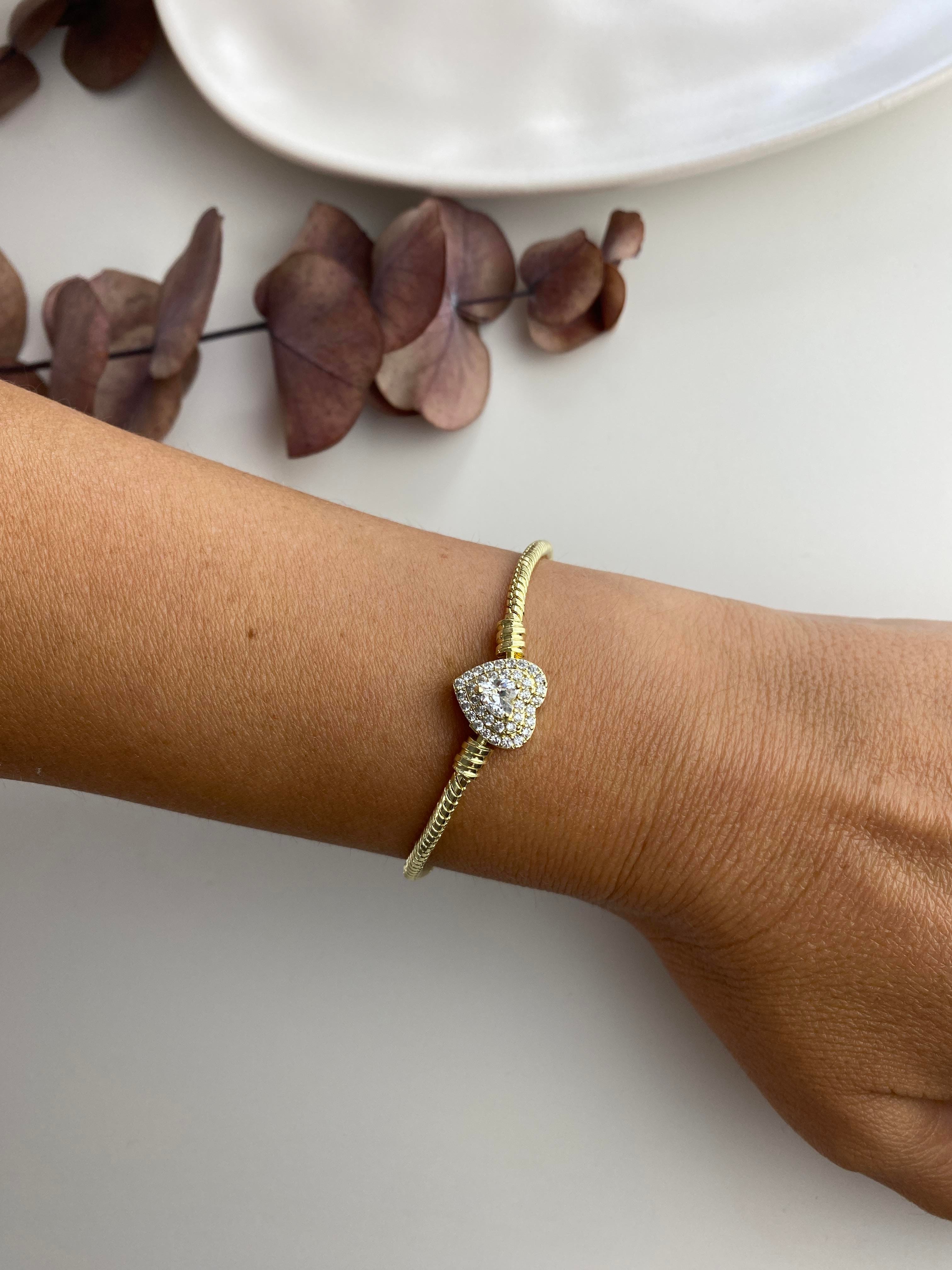 Pandora İri Taşlı Kalp Charm /Xp