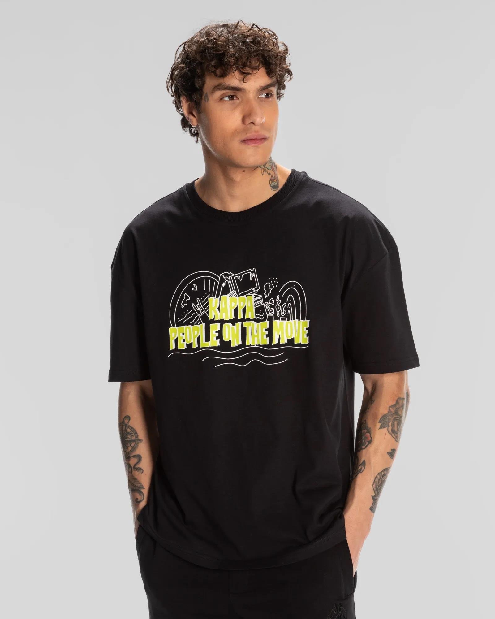 Kappa Logo Fred Erkek Bisiklet Yaka Tshirt - Up&Up