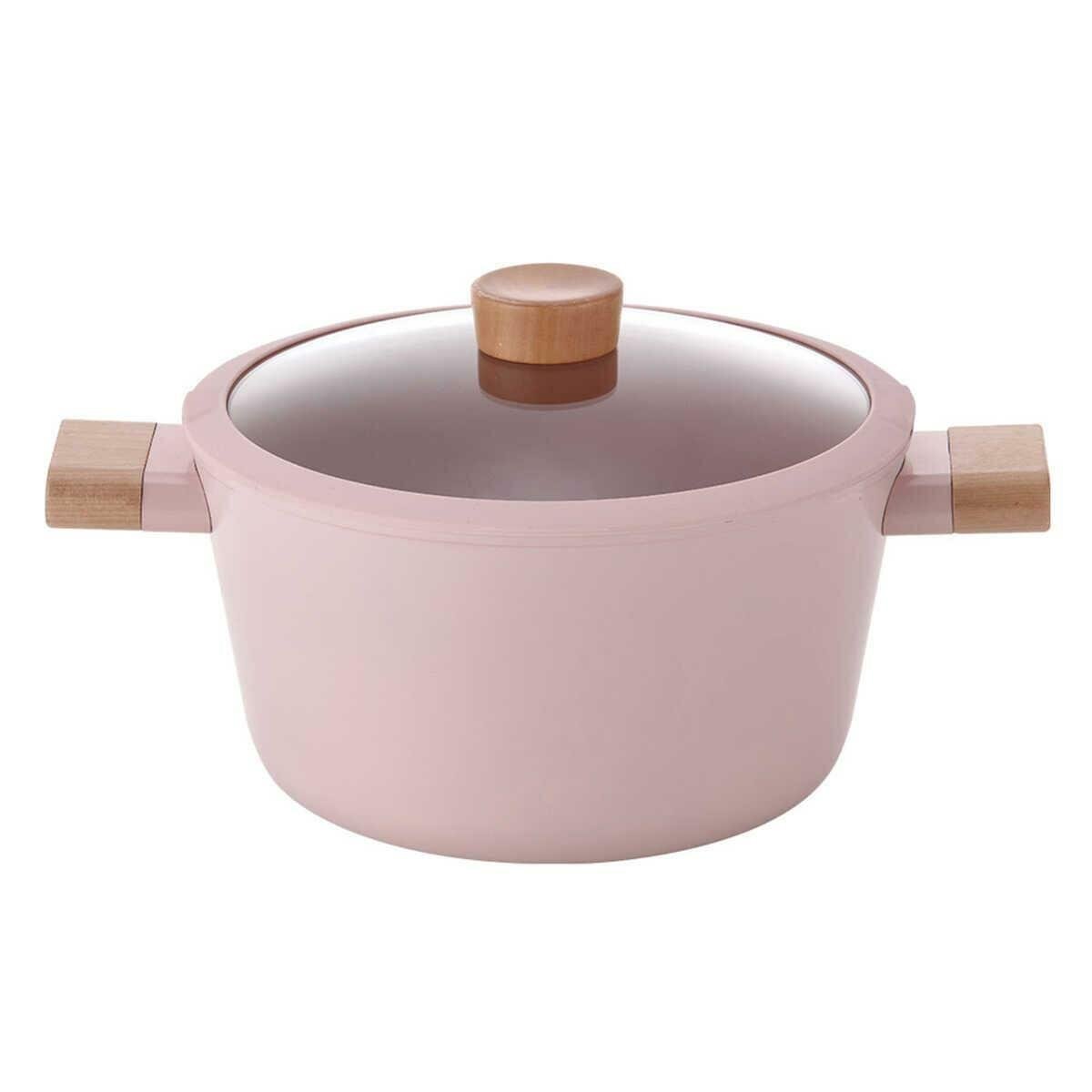 Neoflam Blossom Alüminyum Döküm 24 Cm Pembe Derin Tencere