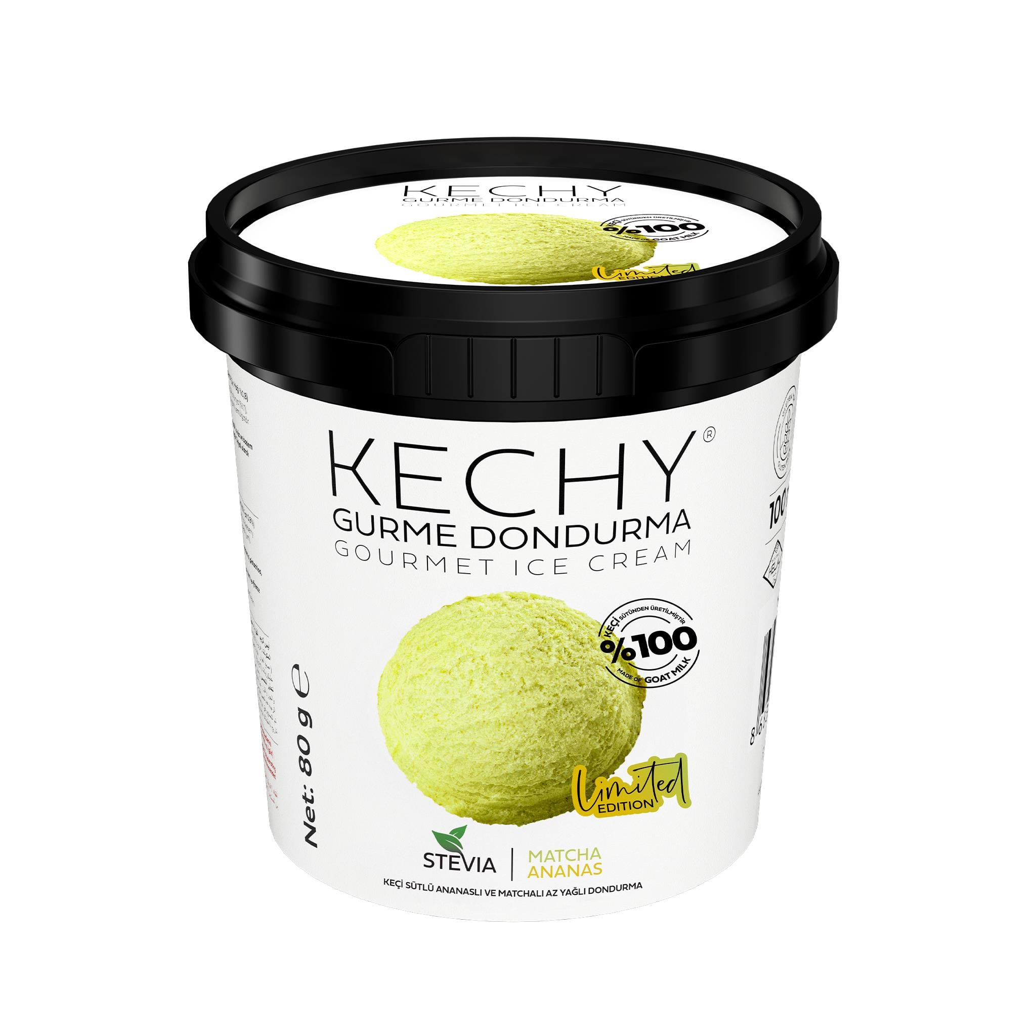 Kechy Gurme Dondurma - Stevia Matcha Ananas