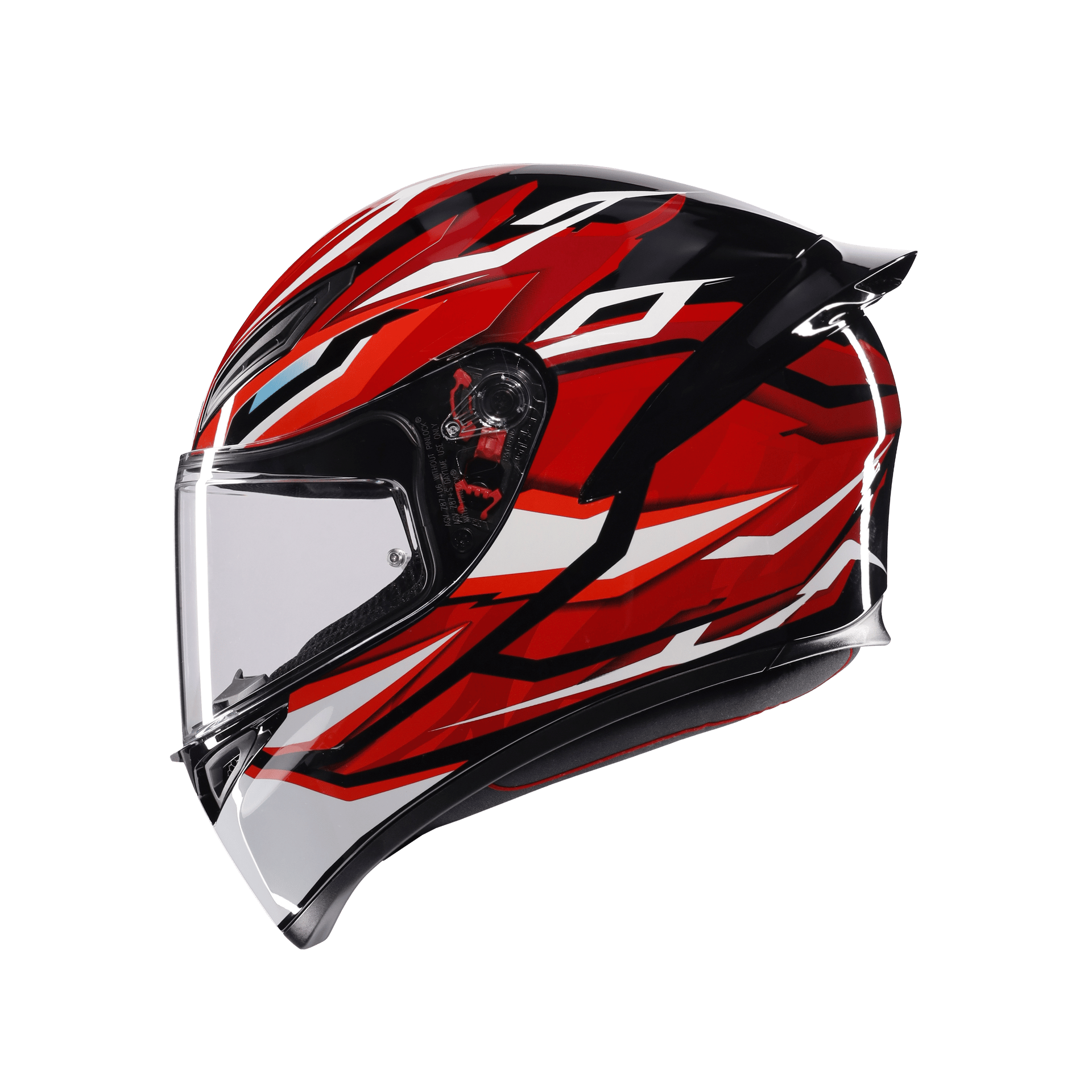 AGV K1 S Lion Siyah Kırmızı Kask Grafik Tasarım
