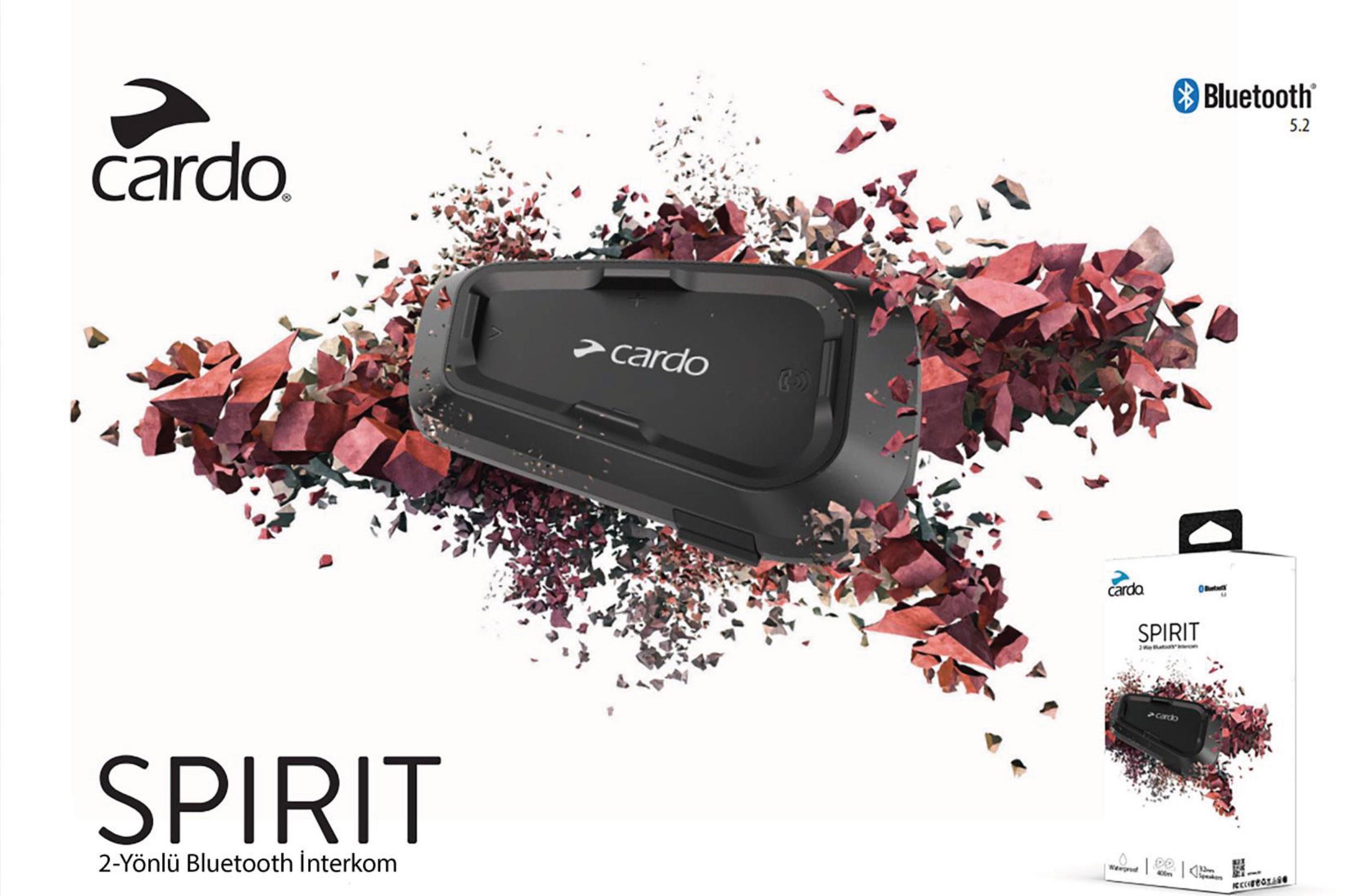 CARDO SPIRIT BLUETOOTH VE INTERCOM TEKL PAKET CARDO Can Motosiklet Motosiklet Ekipman Aksesuar ve Bak m Urunleri