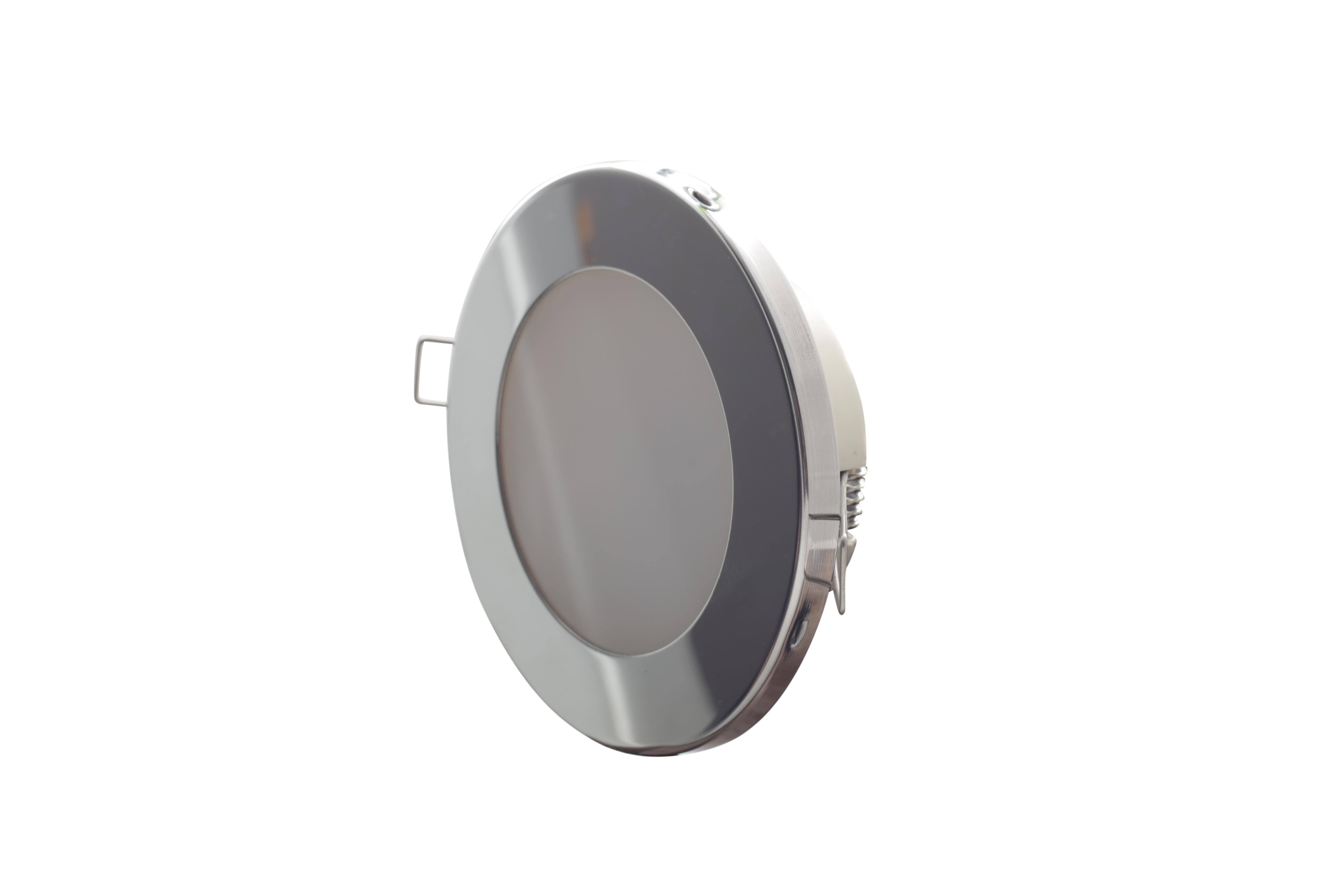 Tavan Lambası Gömme Krom Düz Çap: 107 Mm (RD1044)