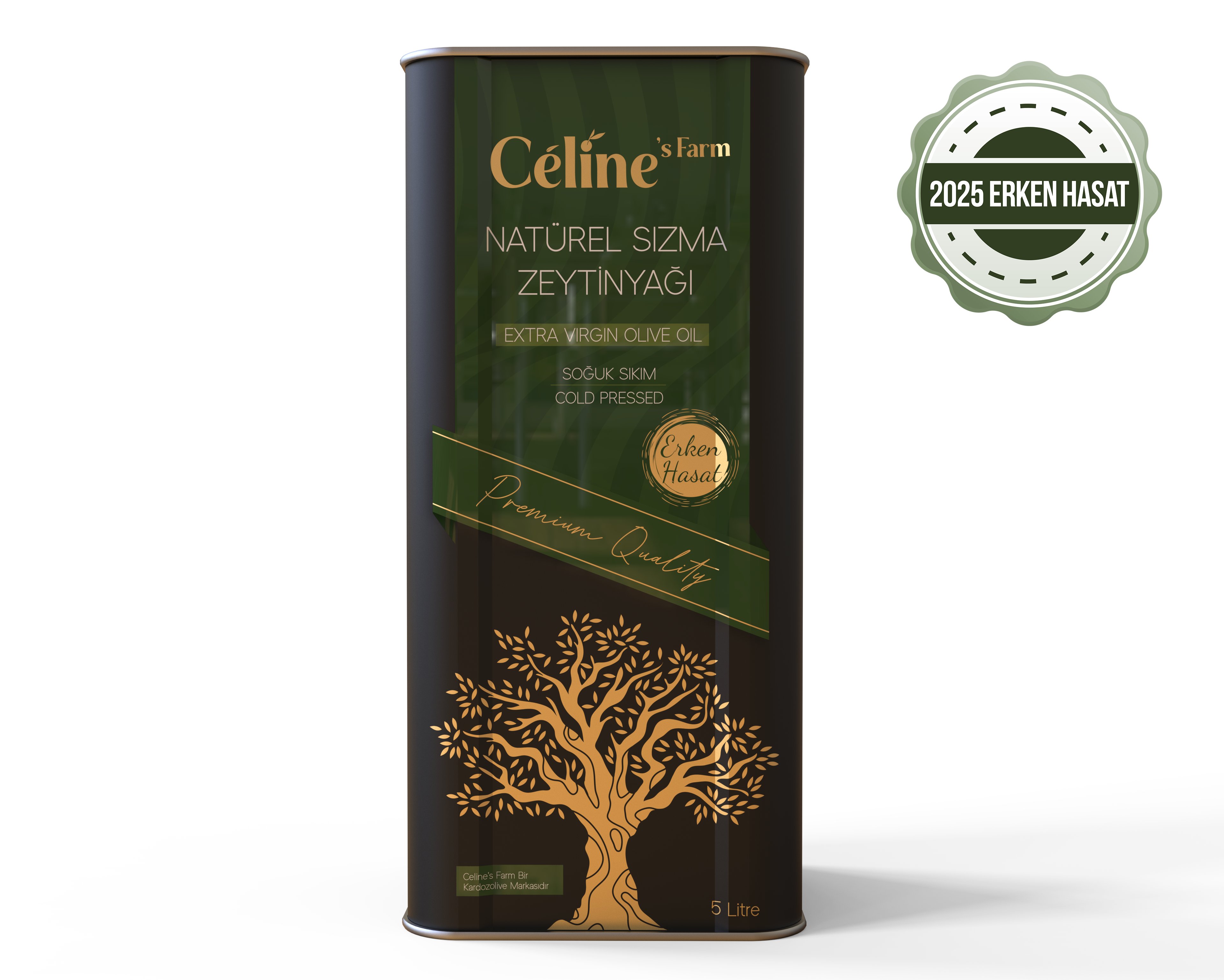 5lt Teneke Kutu Erken Hasat Natürel Sızma Zeytinyağı