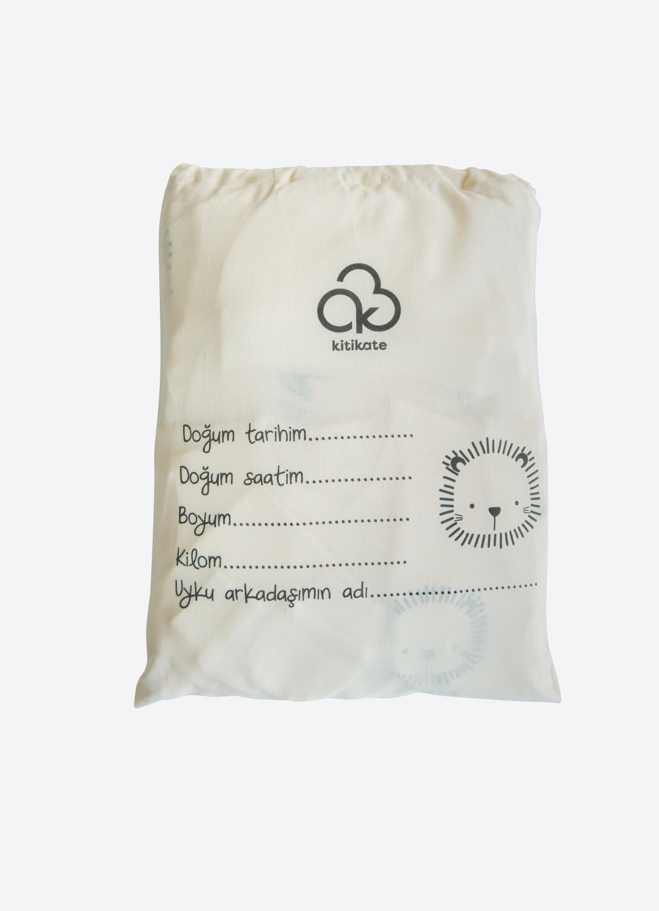 ORGANİK KÜÇÜK ASLAN 12'Lİ ZIBIN SET NATURAL | kitikate