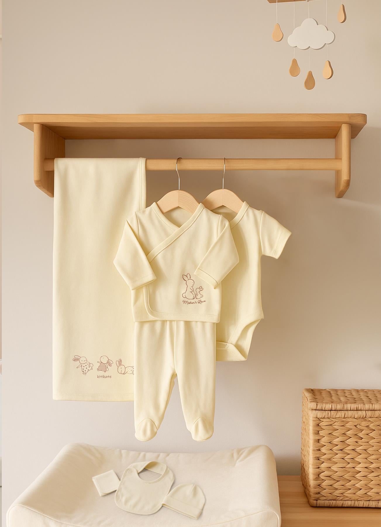 Organik New Basic 10'lu Hastane Çıkış Seti Natural | kitikate