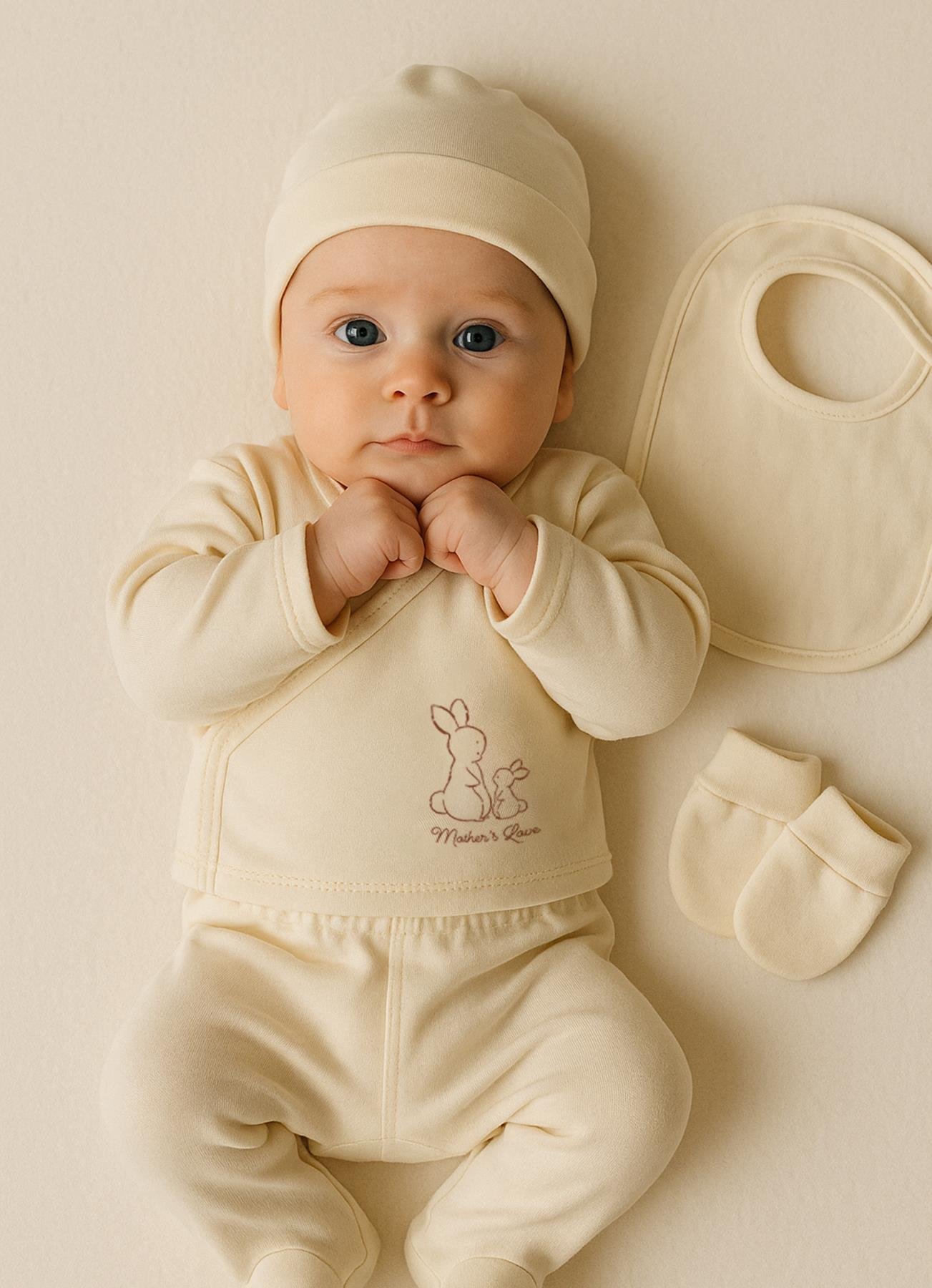 Organik New Basic 5'li Zıbın Set Natural | kitikate