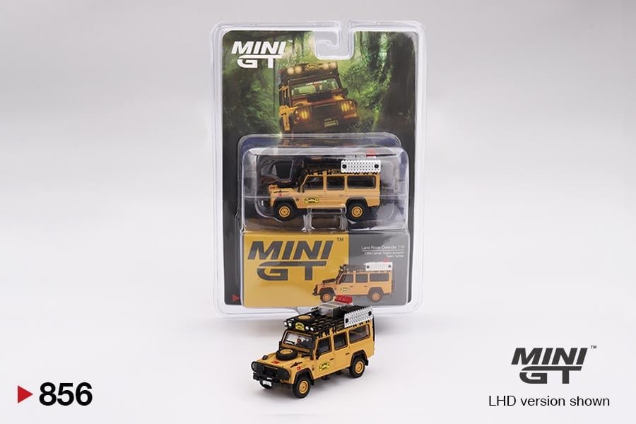 Mini GT 1/64 Land Rover Defender 110 1989 Camel Trophy Amazon Team