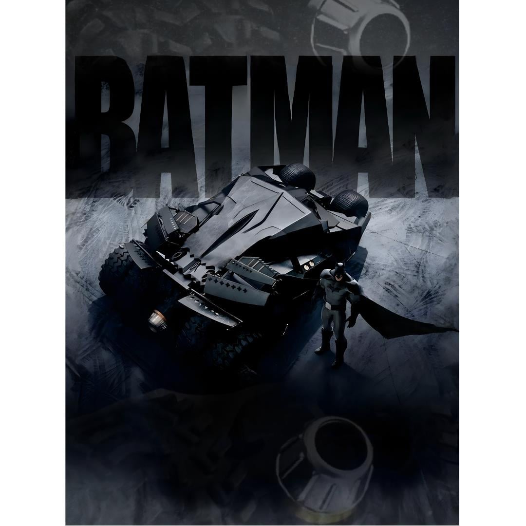 Time Micro x MoreArt 1:64 The Dark Knight Rises Batmobile with