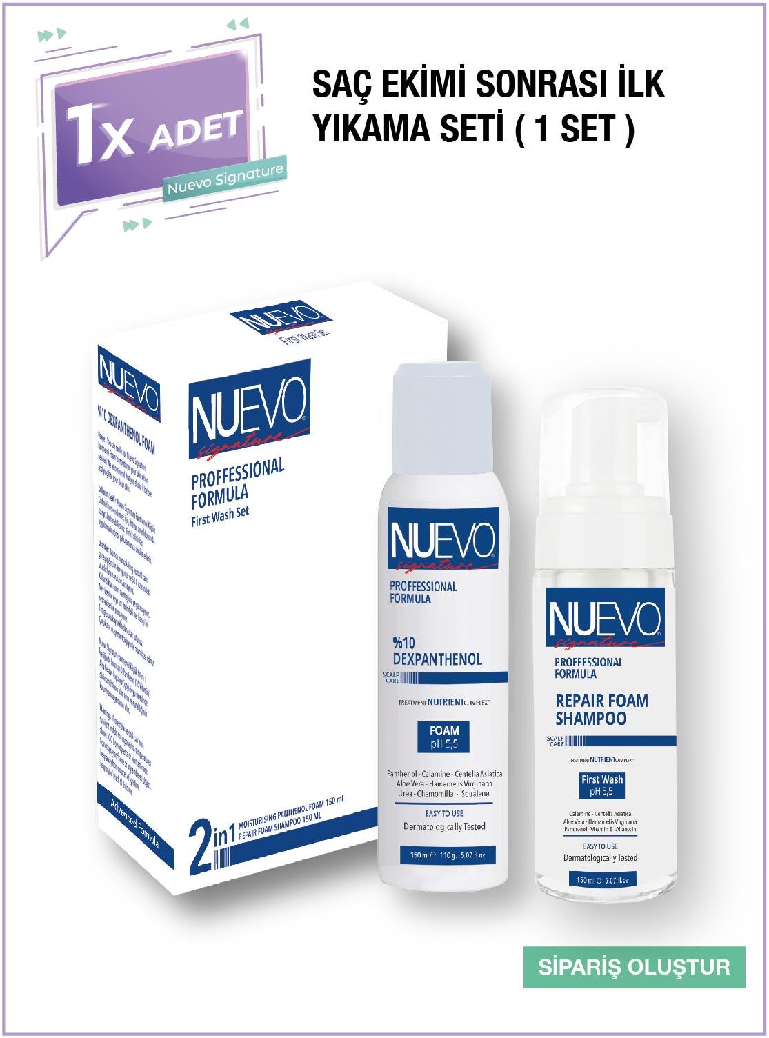 Nuevo Signature Saç Ekimi Sonrası Yıkama Seti