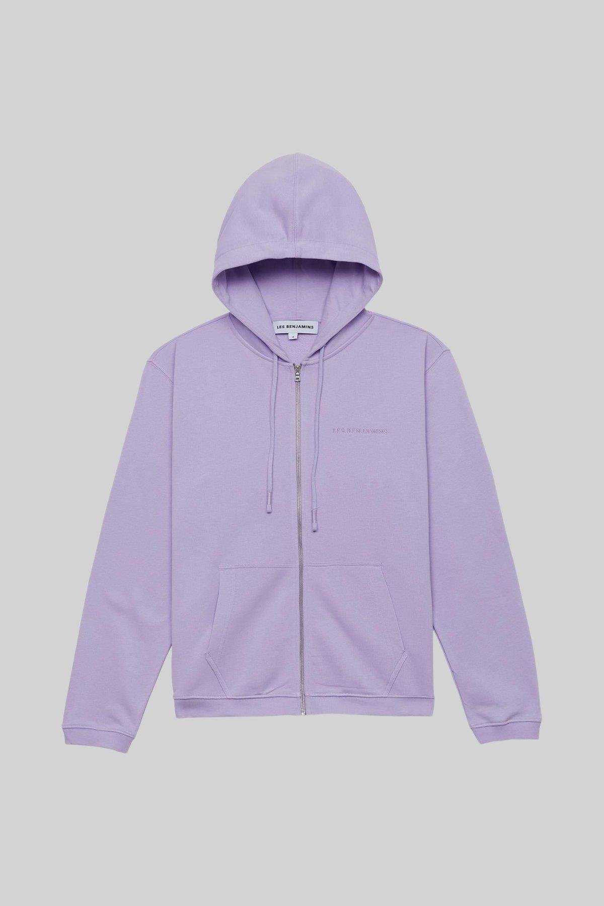 Les Benjamins Erkek Fermuarlı Sweatshirt Lila