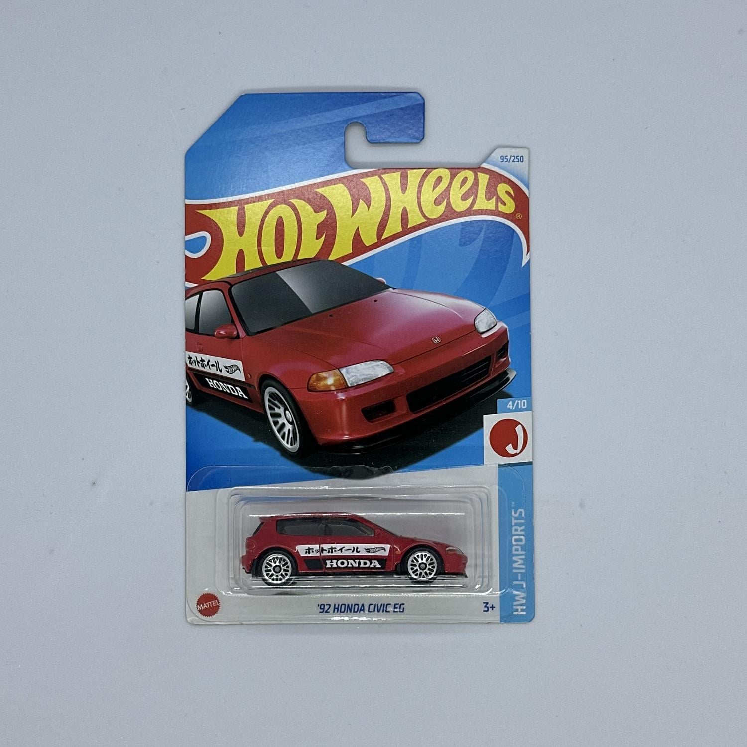 Hot Wheels Regular Uzun Kart J Imports - '92 Honda Civic EG