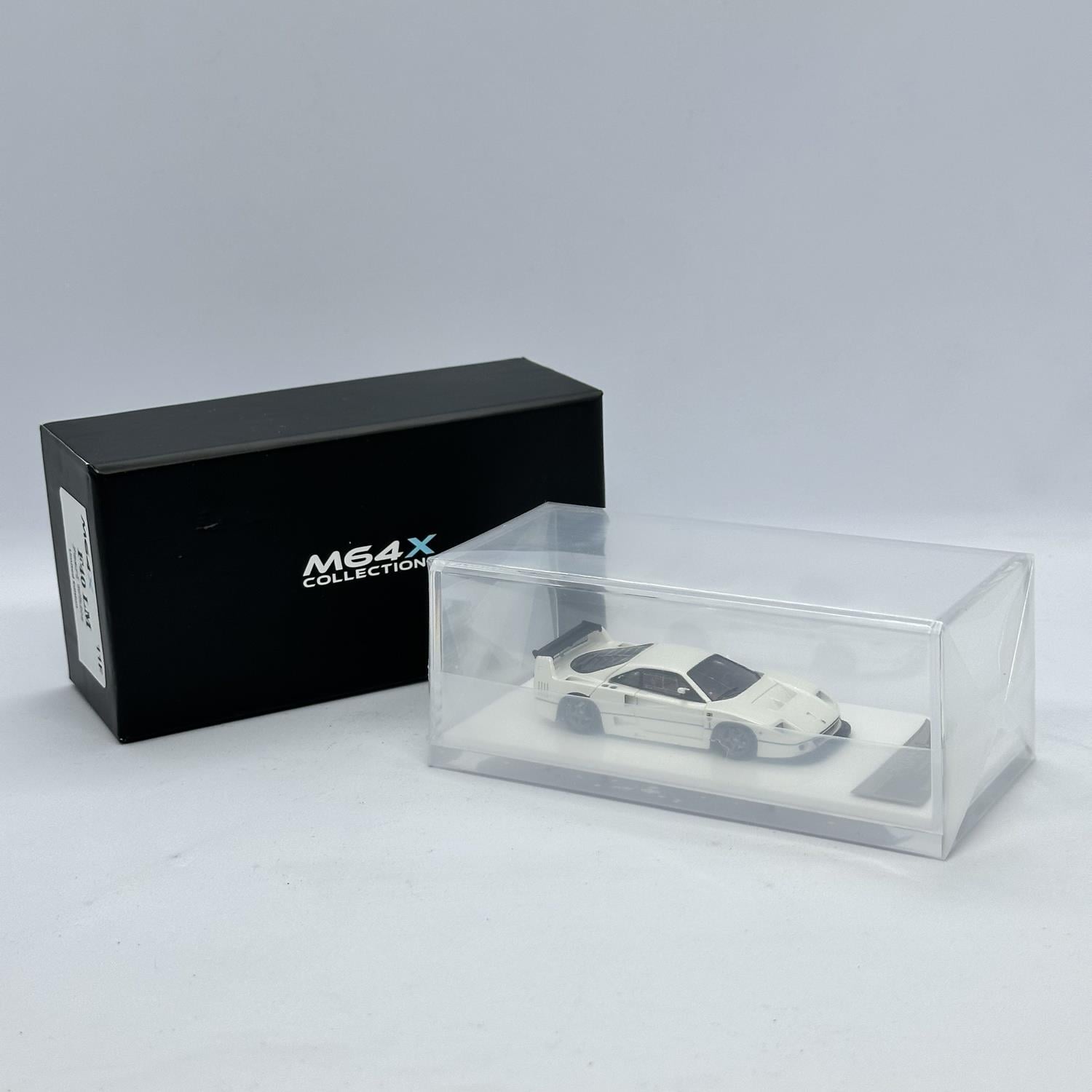 M64X 1/64 Ferrari F40 LM Pearl White - Limited Edition 083 of 199 pcs