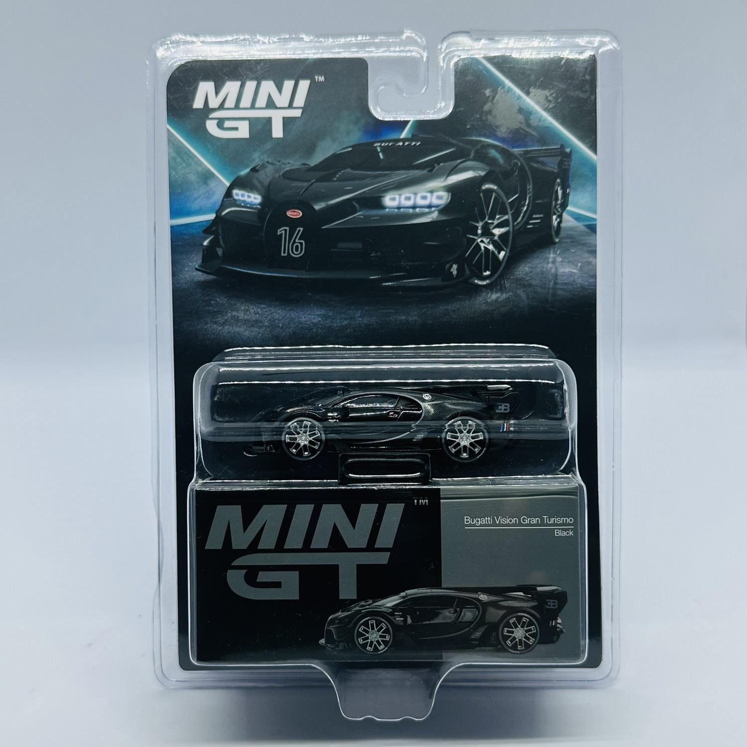 Mini GT 1/64 Bugatti Vision Gran Turismo Black - Blister Paket