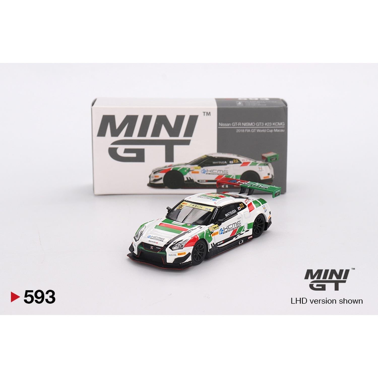 Mini GT 1/64 Nissan GT-R NISMO GT3 #23 KCMG 2018 FIA GT World Cup