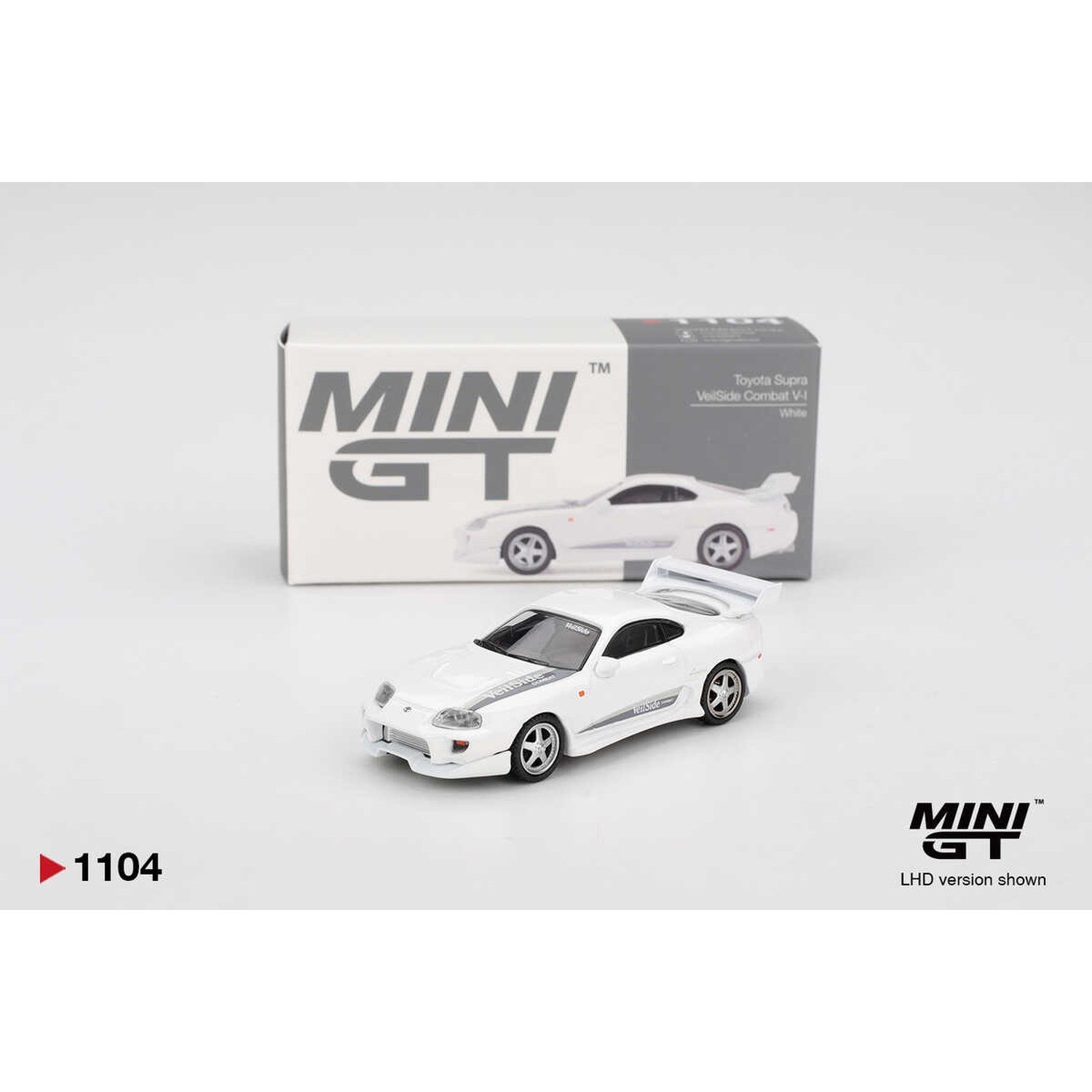 Mini GT 1/64 Toyota Supra VeilSide Combat V-I White MGT01104