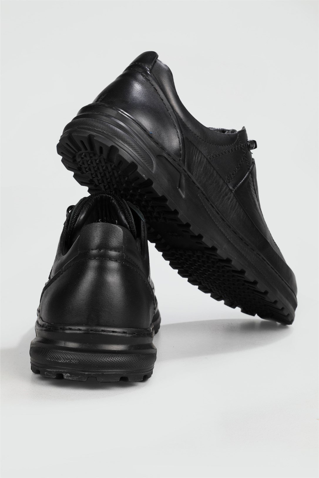 Greyder Bağcıklı Hakiki Deri Kaymaz Taban Rahat Siyah Erkek Ayakkabı 15731  | Ayakkabı City