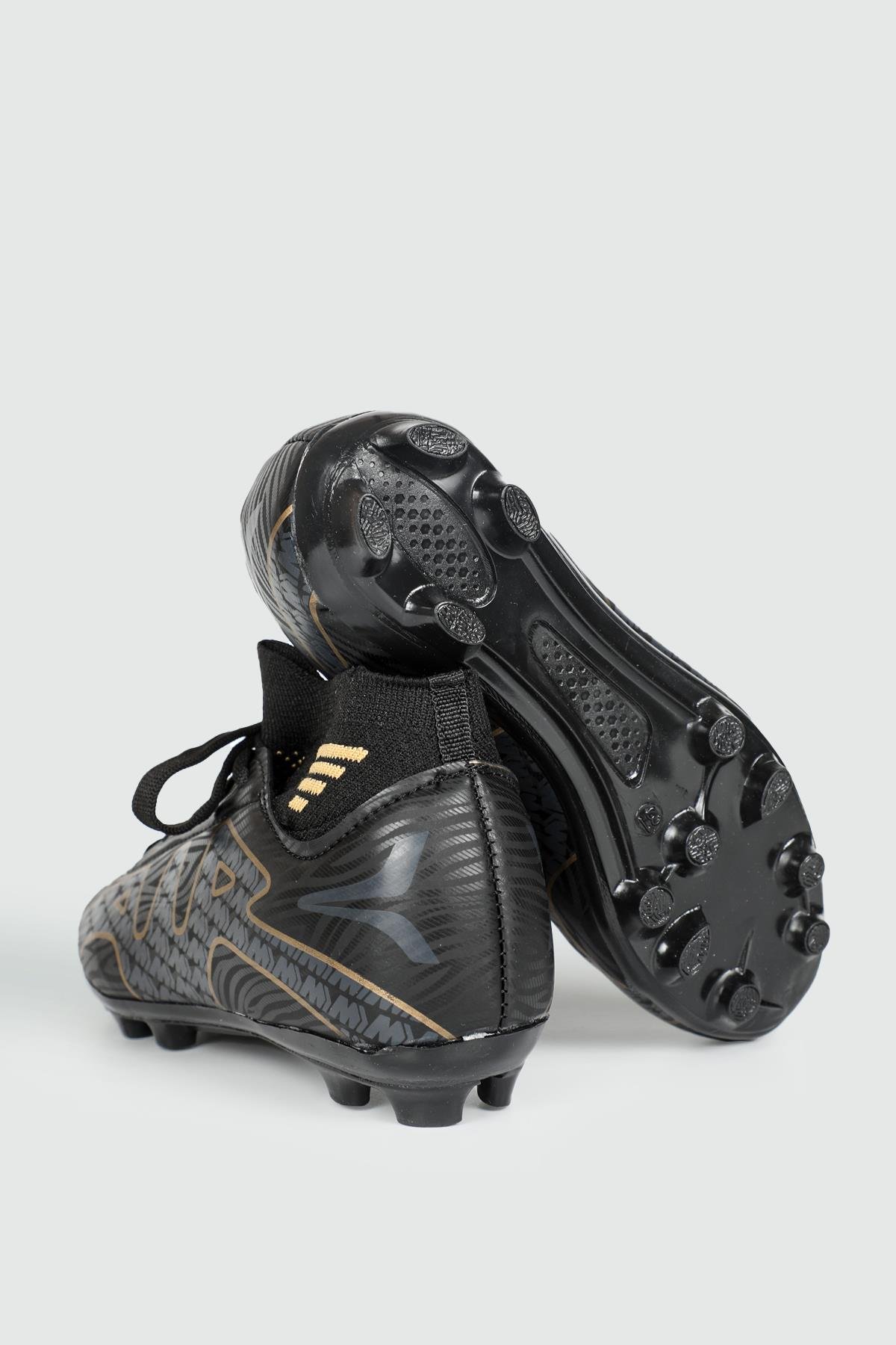 Twingo Çoraplı Krampon Siyah Altın Çocuk Spor Ayakkabı TWNG360 | Ayakkabı  City