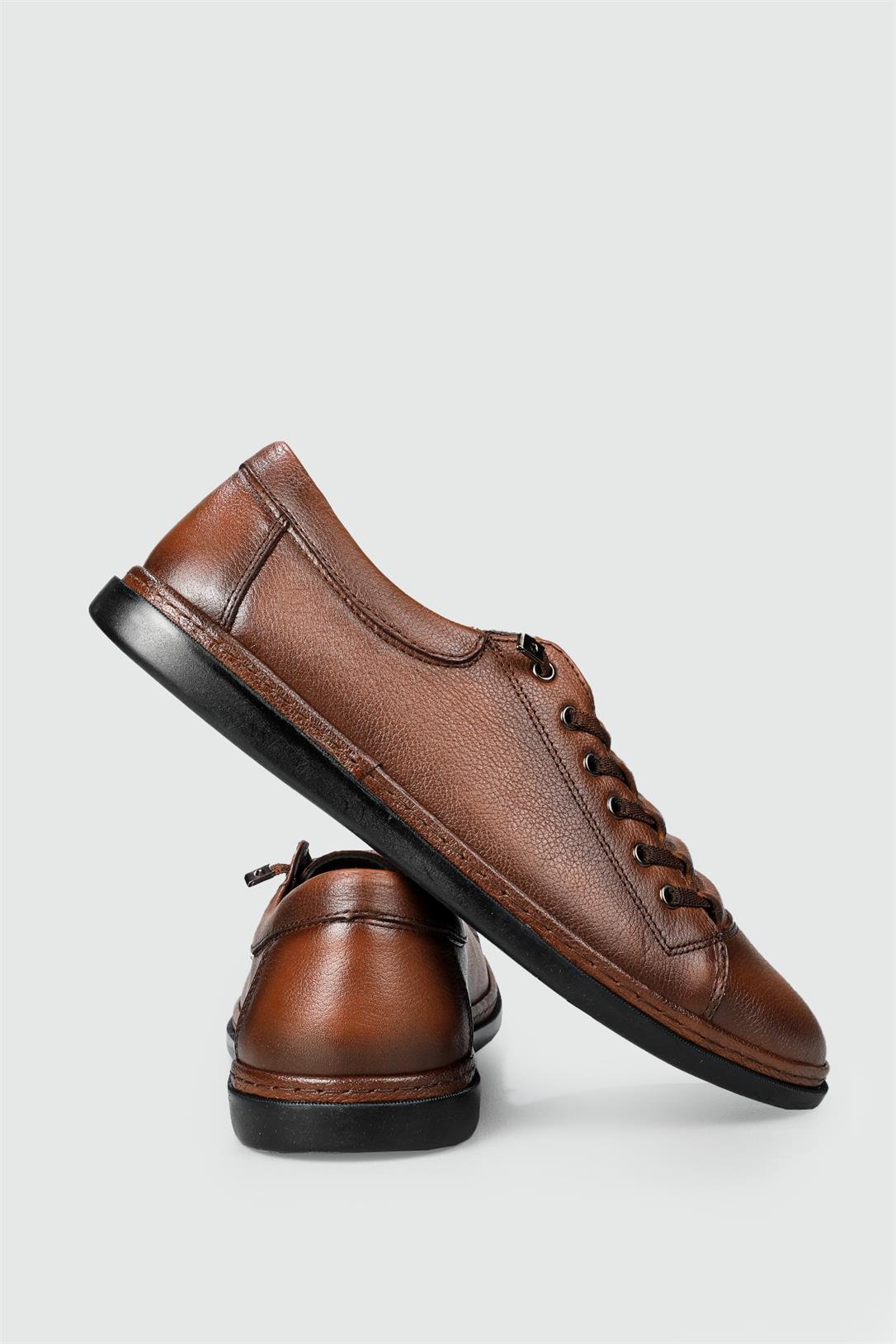 Secure Deri Rahat Comfort Taba Erkek Ayakkabı 2014-2 | Ayakkabı City