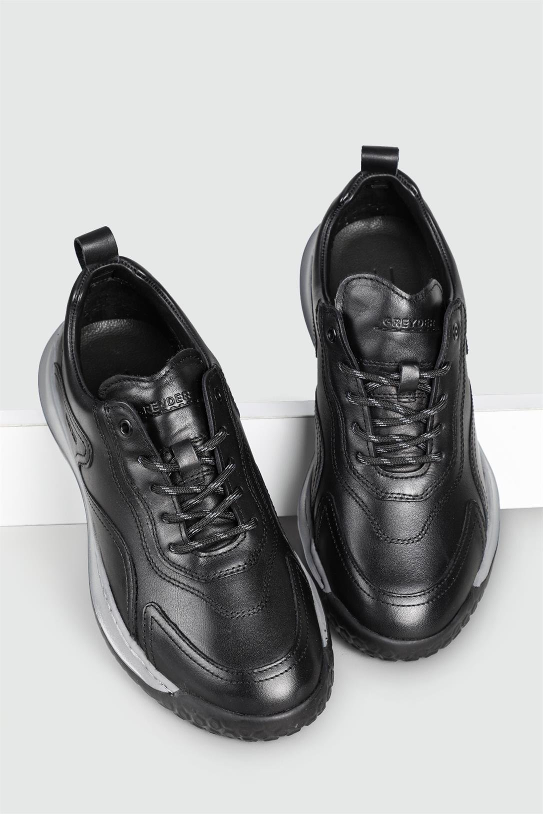 Greyder Deri Spor Siyah Erkek Ayakkabı 16172 | Ayakkabı City