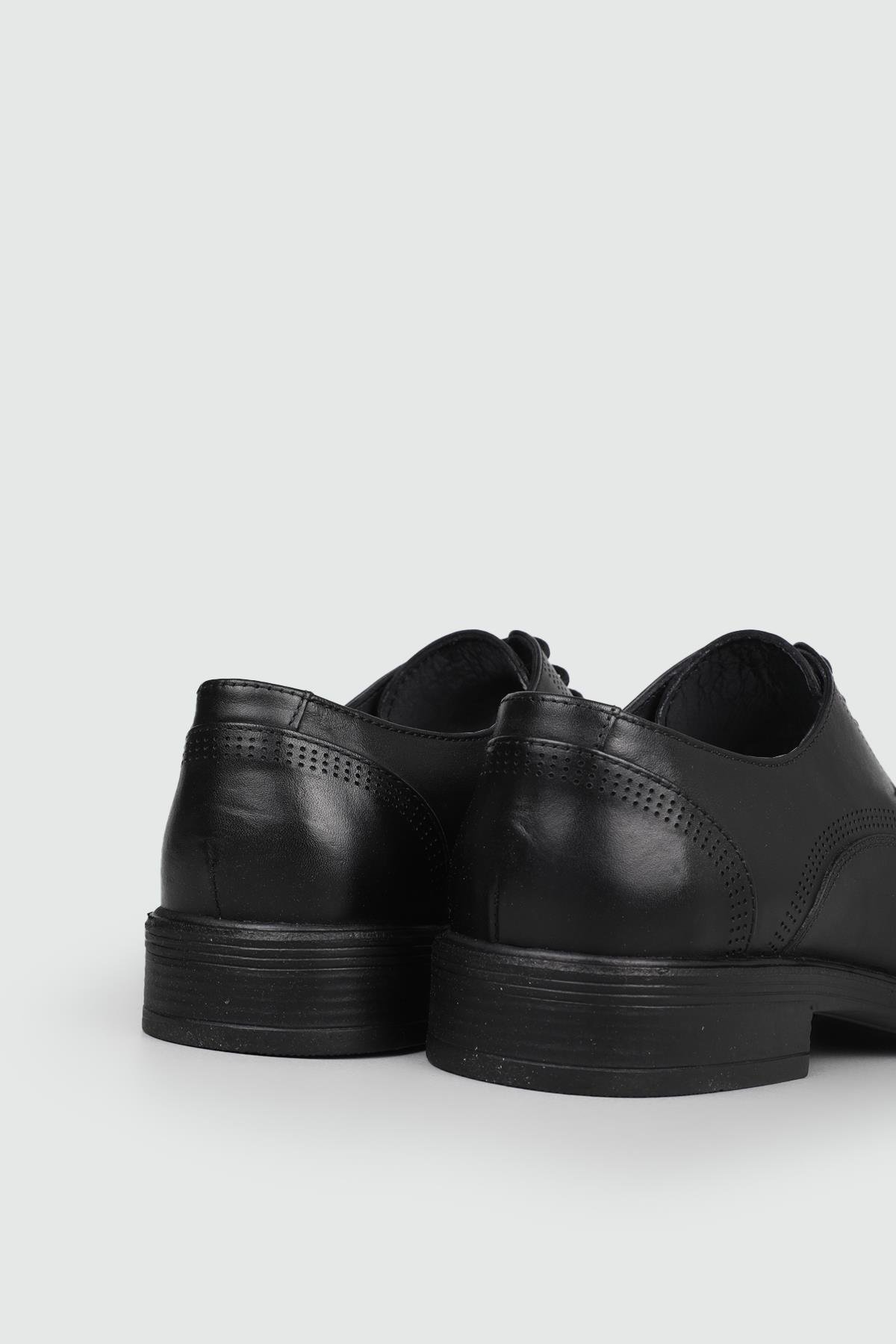 Berenni Klasik Deri Siyah Erkek Ayakkabı 387 | Ayakkabı City