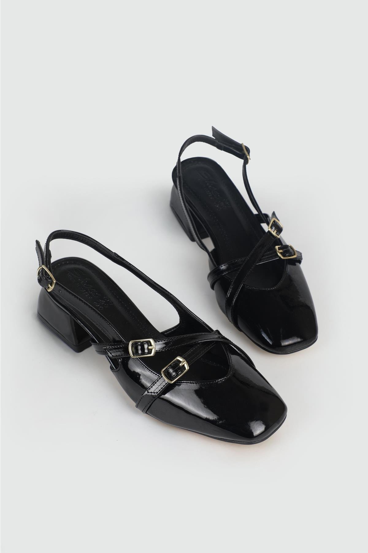MyBella Maskülen Ayakkabı Siyah Rugan Kadın Ayakkabı TU-782 | Ayakkabı City