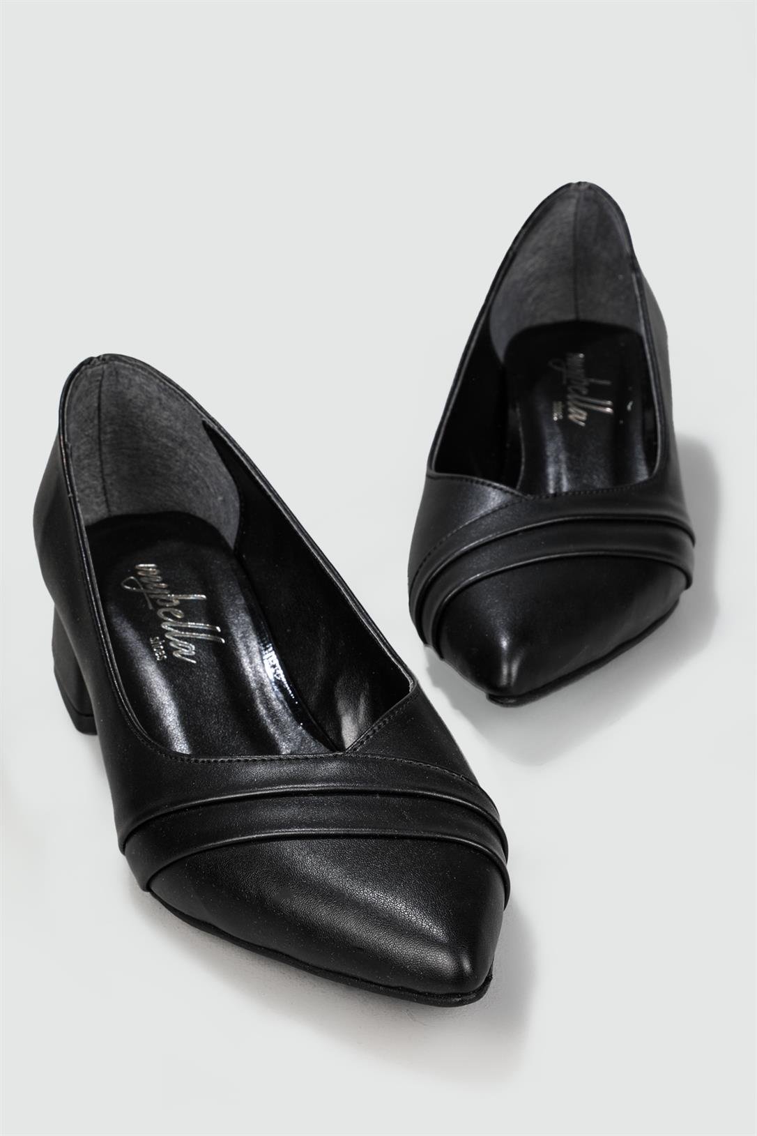 Serap Sivri Burun 3 cm Topuklu Stiletto Siyah Kadın Ayakkabı 27 | Ayakkabı  City