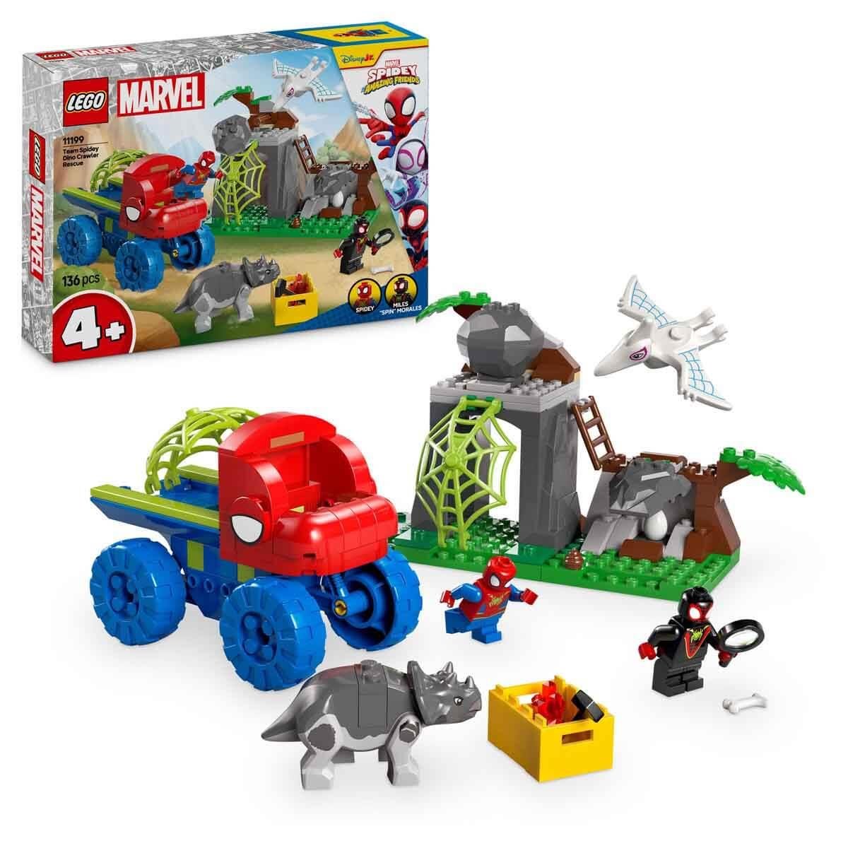 LEGO MARVEL SPIDEY VE INANILMAZ ARKADASLARI SPIDEY EKIBI DINOZOR KAMYONLU KURTARMA 11199 Diğer LSS11199