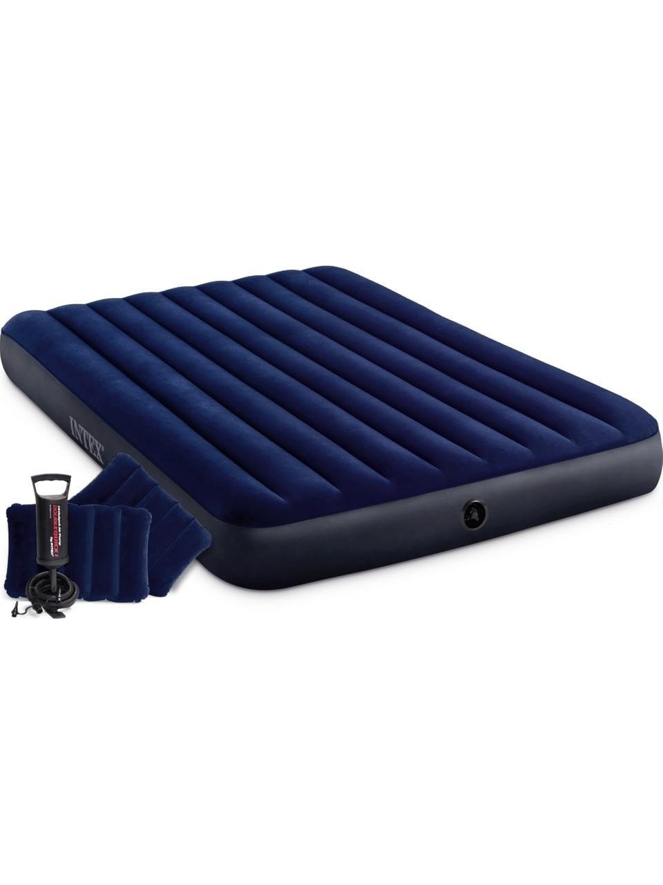 INTEX QUEEN DURA-BEAM KLASIK YATAK YASTIK POMPA SET 152X203X25 CM 64765 Intex VAR64765