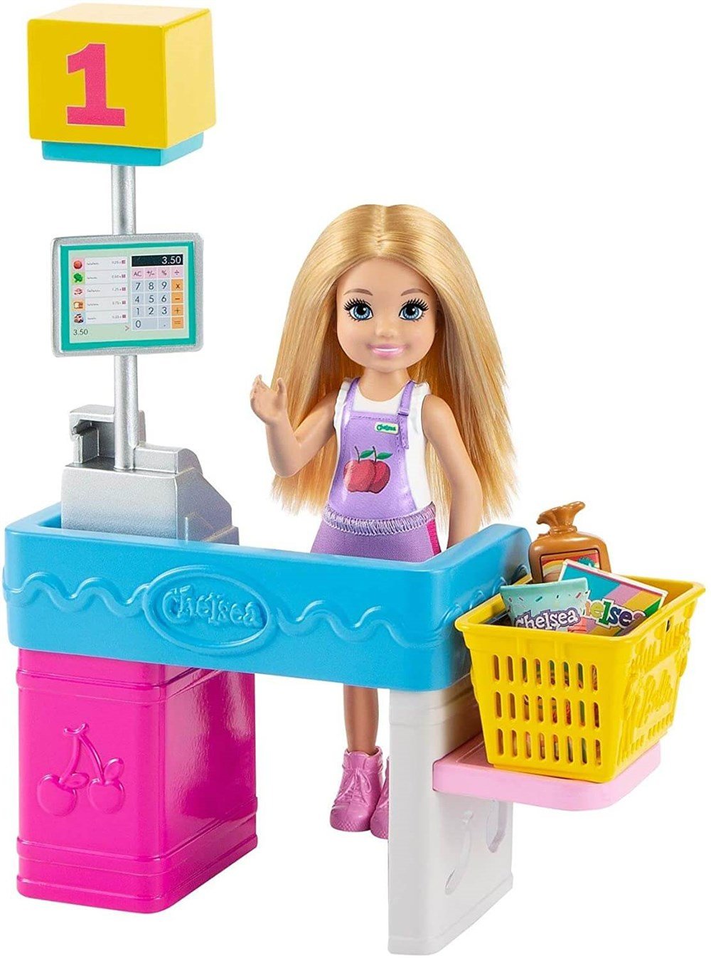 Barbie Chelsea Meslekleri Öğreniyor Market Çalışanı Chelsea ve Oyun Seti  GTN67