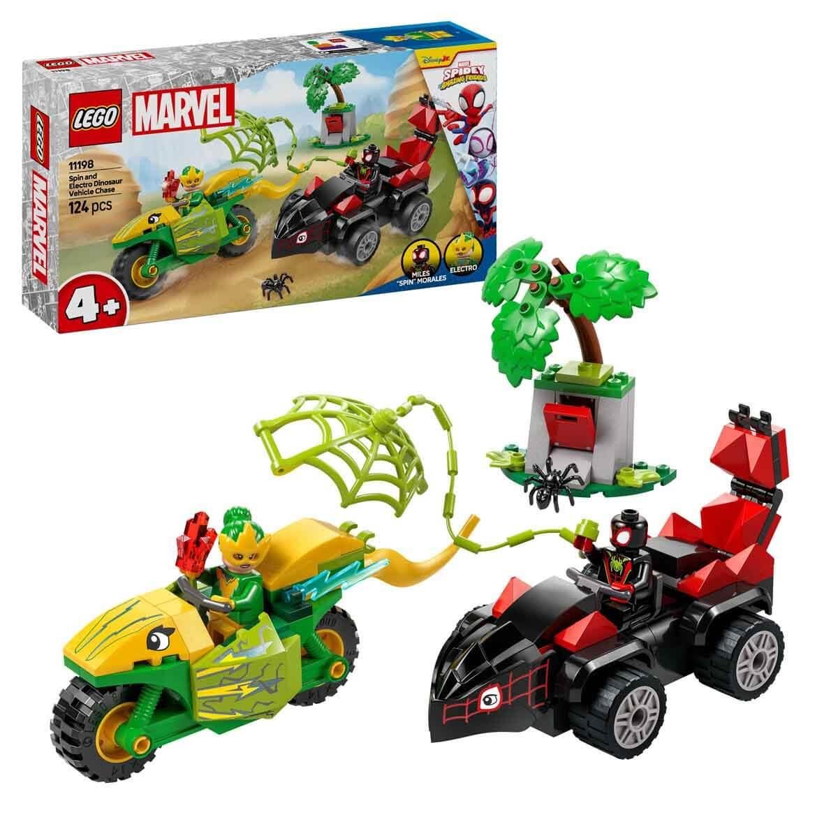 LEGO MARVEL SPIDEY VE INANILMAZ ARKADASLARI SPIN VE ELECTRO DINOZOR ARACI TAKIBI 11198 Diğer LSS11198