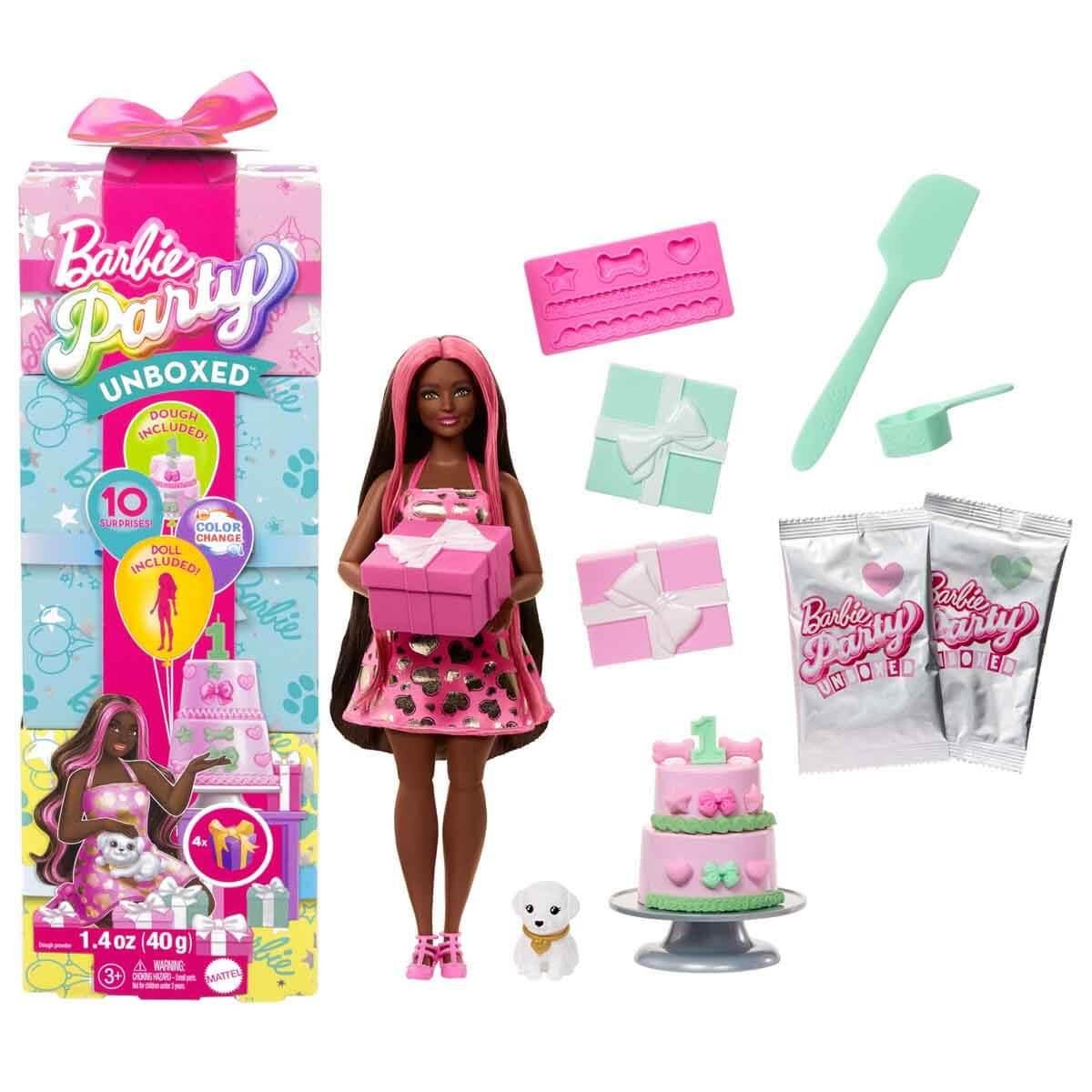 Barbie Parti Paketi Minik Dostumun Doğum Günü Serisi Mavi Kutu Jfg68-Jfg71 Barbie JFG71