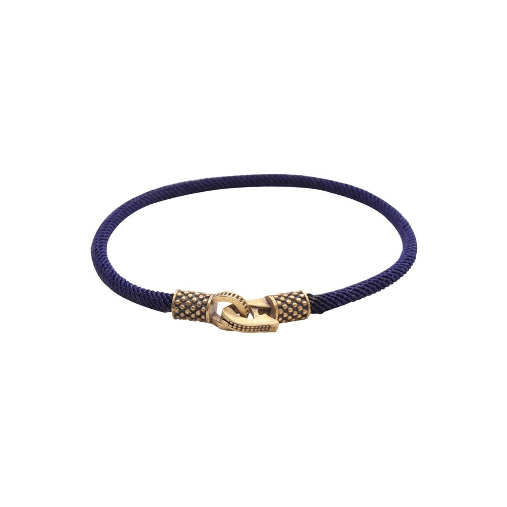 Leather Cool SeriesCMC1381Lacivert Bronz İp Bileklik