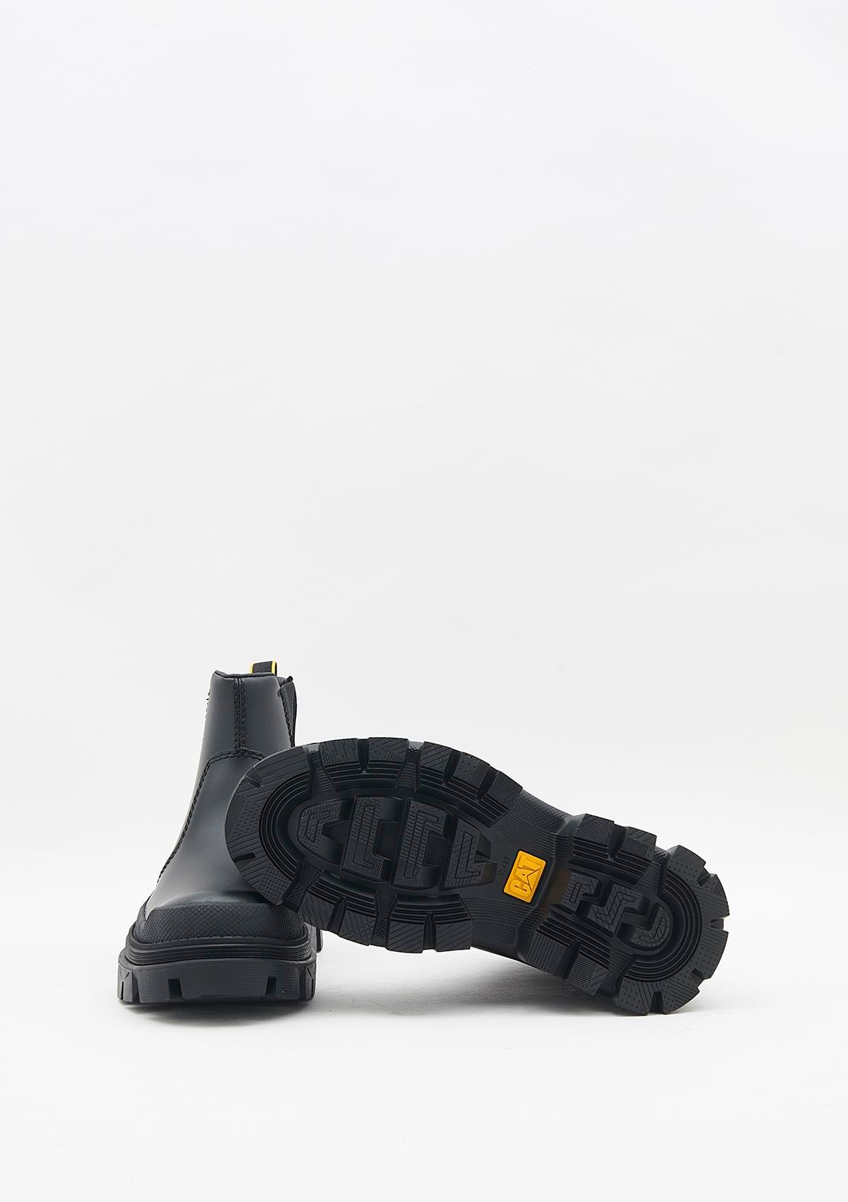 Caterpillar Hardwear Chelsea Kadın Siyah Deri Bot | Yeşil Kundura