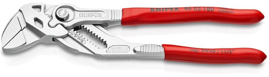 Knipex DÜZ ÇENE AYARLI PENSE 180 mm | Binbir Çeşit Ticaret