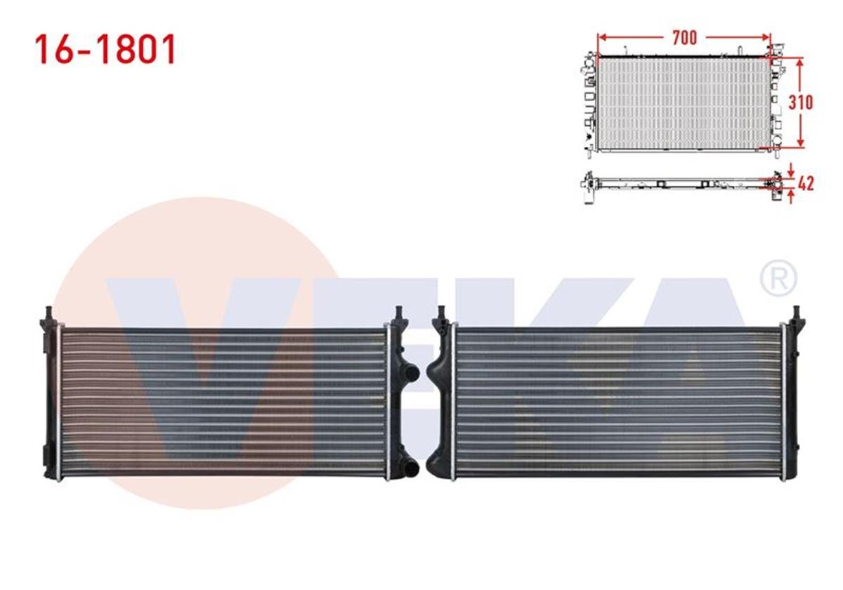 Veka 16-1801 SU RADYATORU MEKANIK FIAT DOBLO (119,223) 1.3 MJT M-T 2001-2010