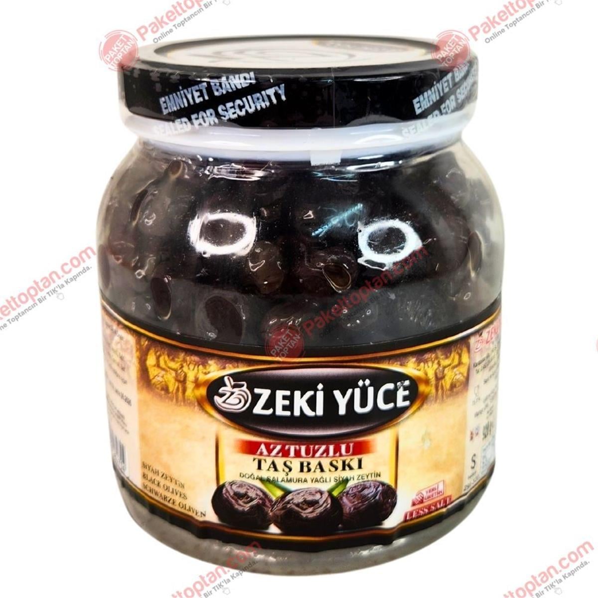 Zeki Yüce 900 Gr Zeytin S Boy 291-320 Kalibre x6 lı Koli