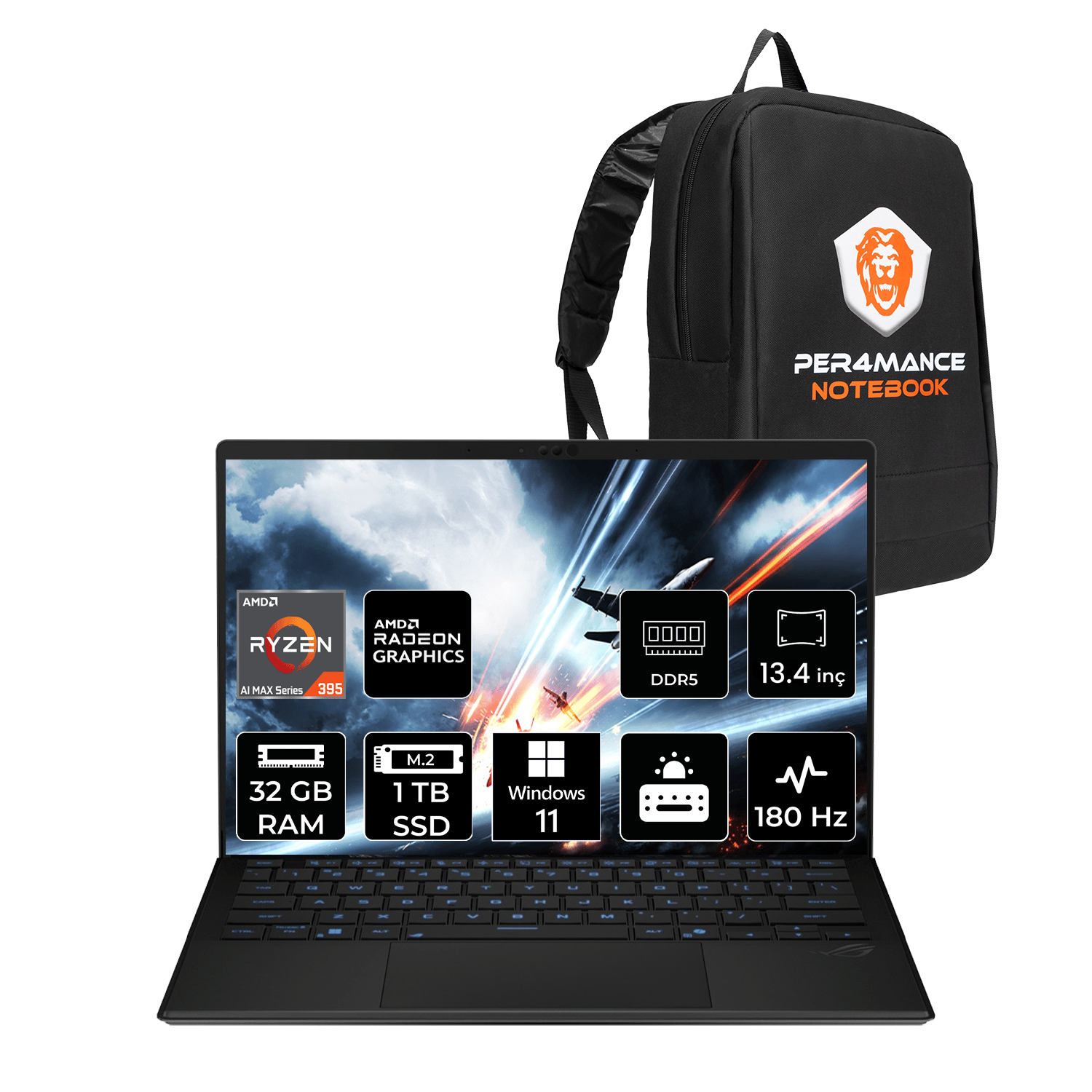 Asus Rog Flow Z13 Amd Ryzen Aı Max+ 395 32GB 1tb SSD 13.4