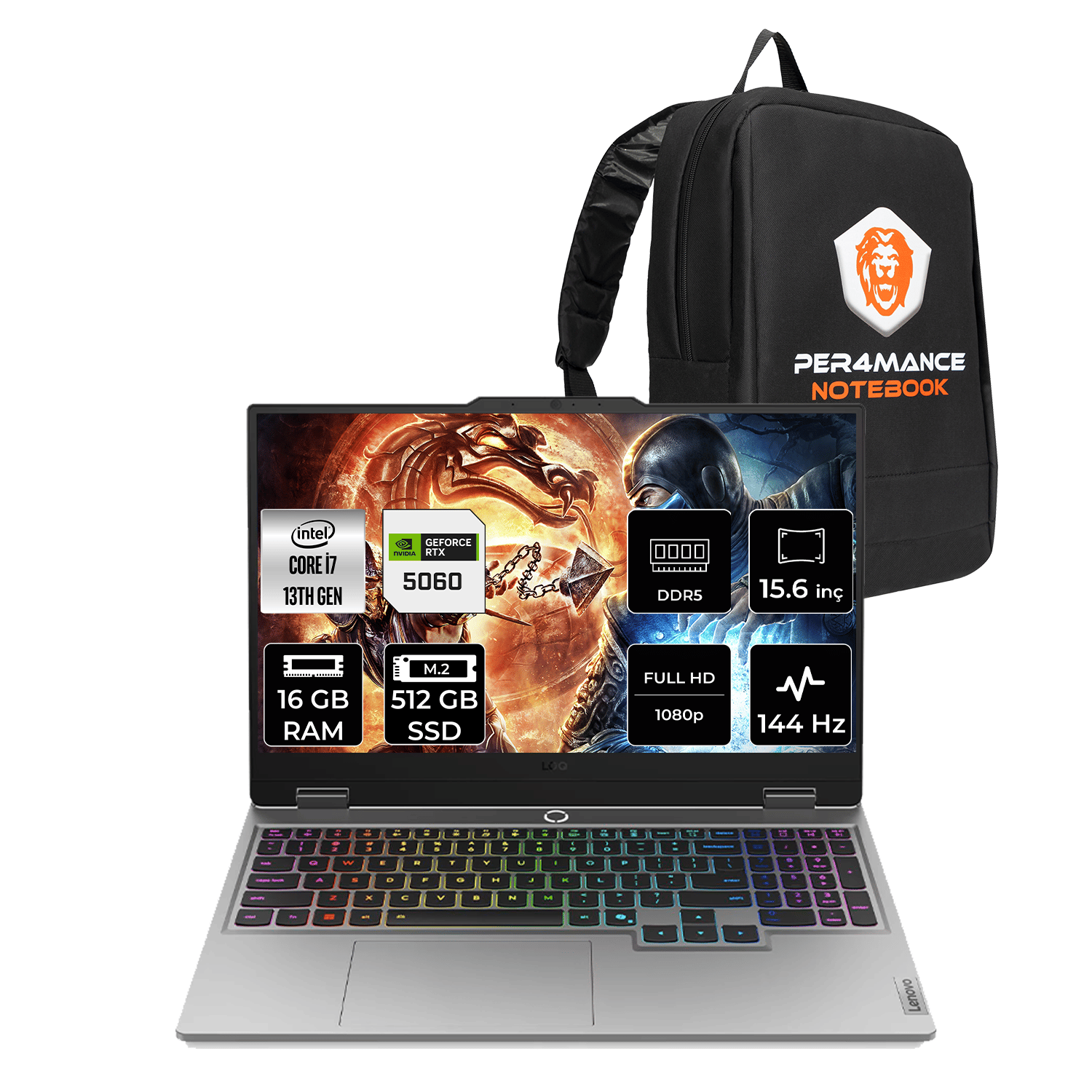Lenovo Loq Intel Core I7 13700HX 16GB 512GB SSD RTX5060/8GB 100W