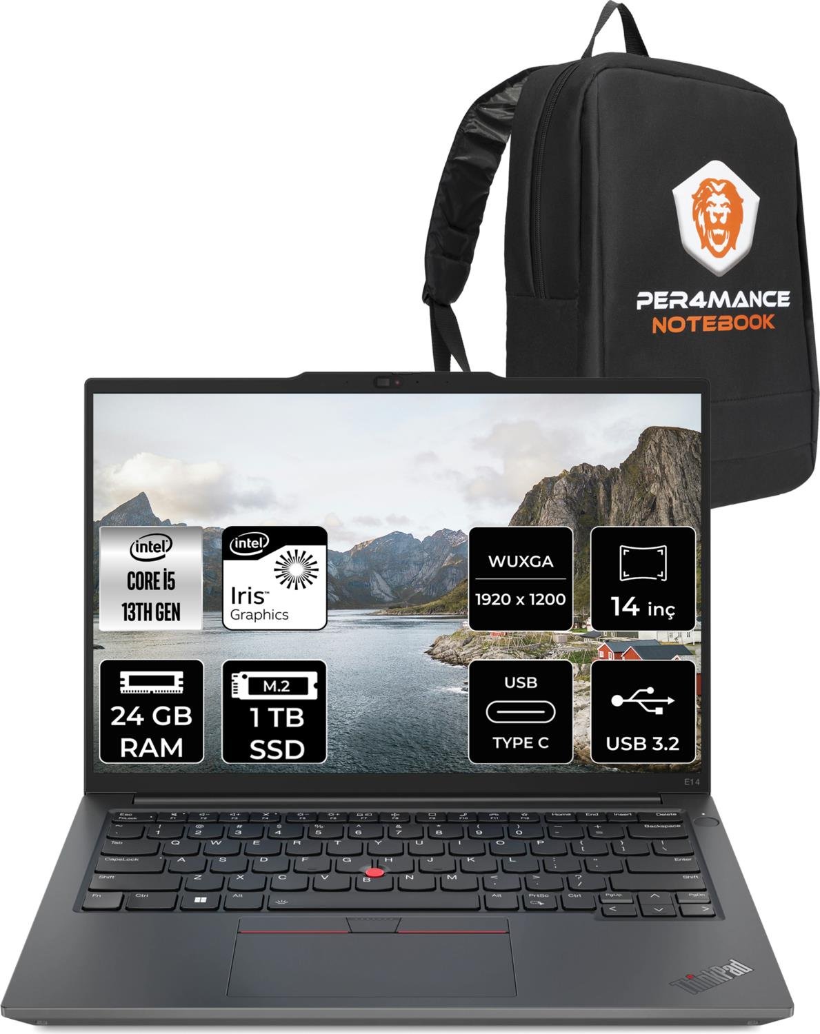 Lenovo Thinkpad E14 Gen 5 Intel Core I5 13420H 24GB 1TB SSD 14