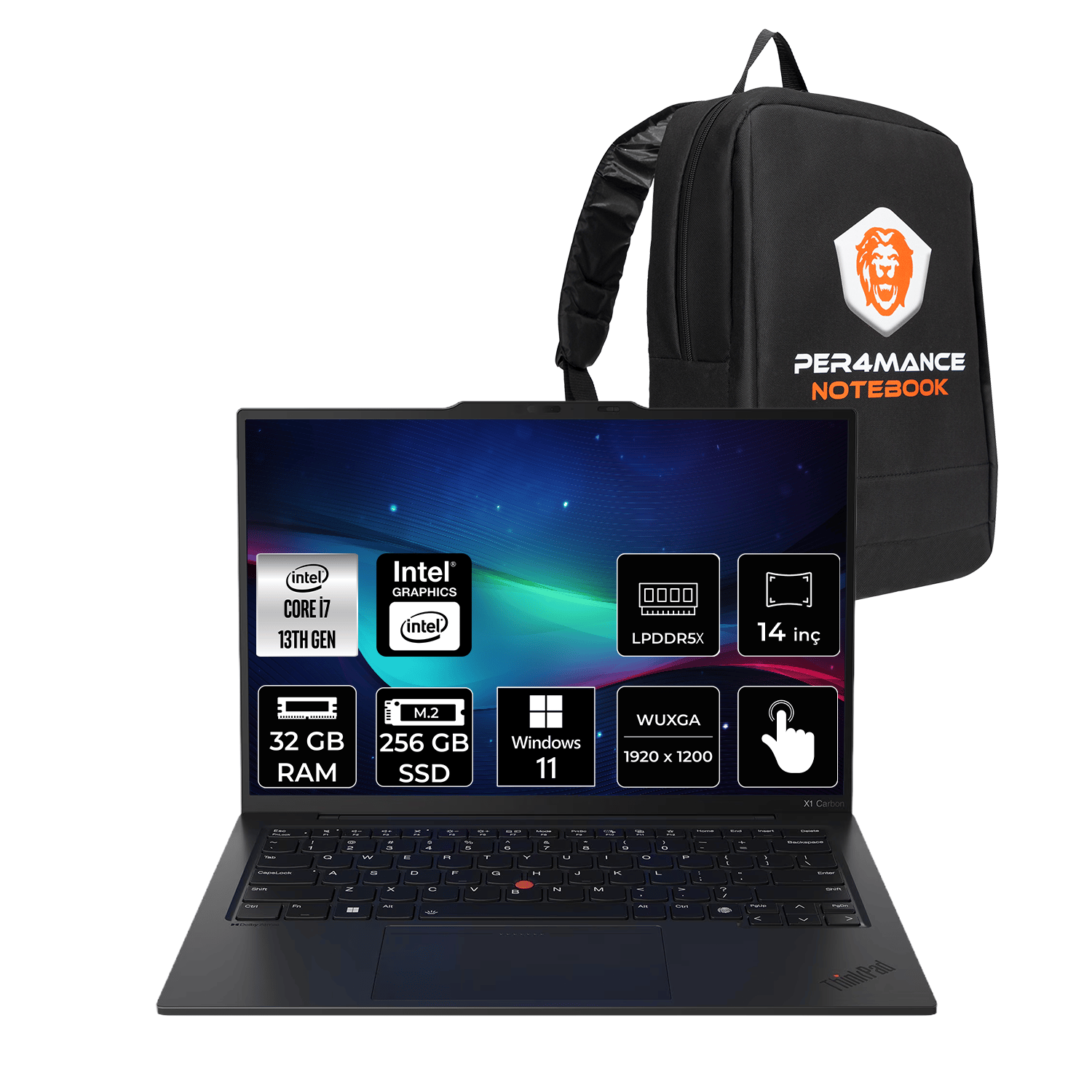 Lenovo Thinkpad X1 Carbon Gen 12 Intel Core Ultra 7 155U 32GB