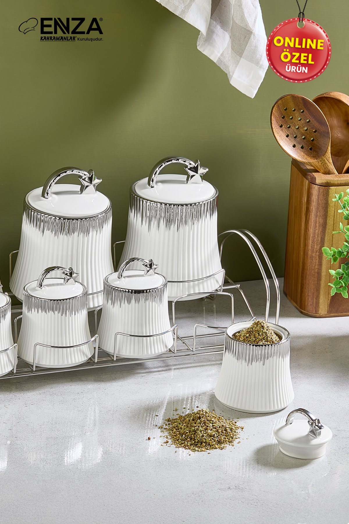 Aroma Standlı Baharat Takımı 15 Parça