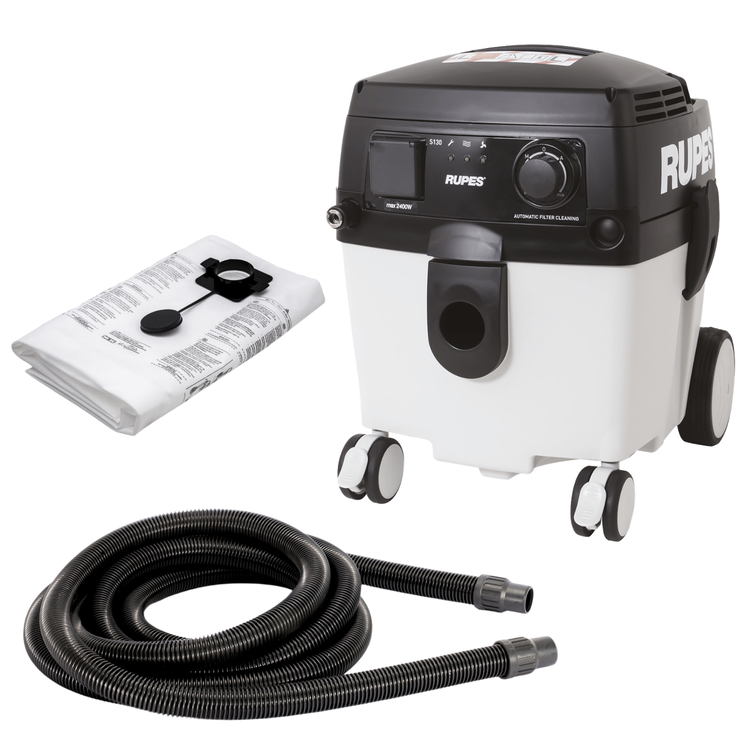 RUPES S130PL 30L Profesyonel Toz Emici (Elektrikli/Havalı)