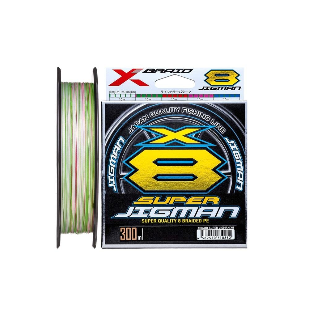 YGK XBraid X013 Super Jigman PE X8 300 Mt Multicolor İp Misina