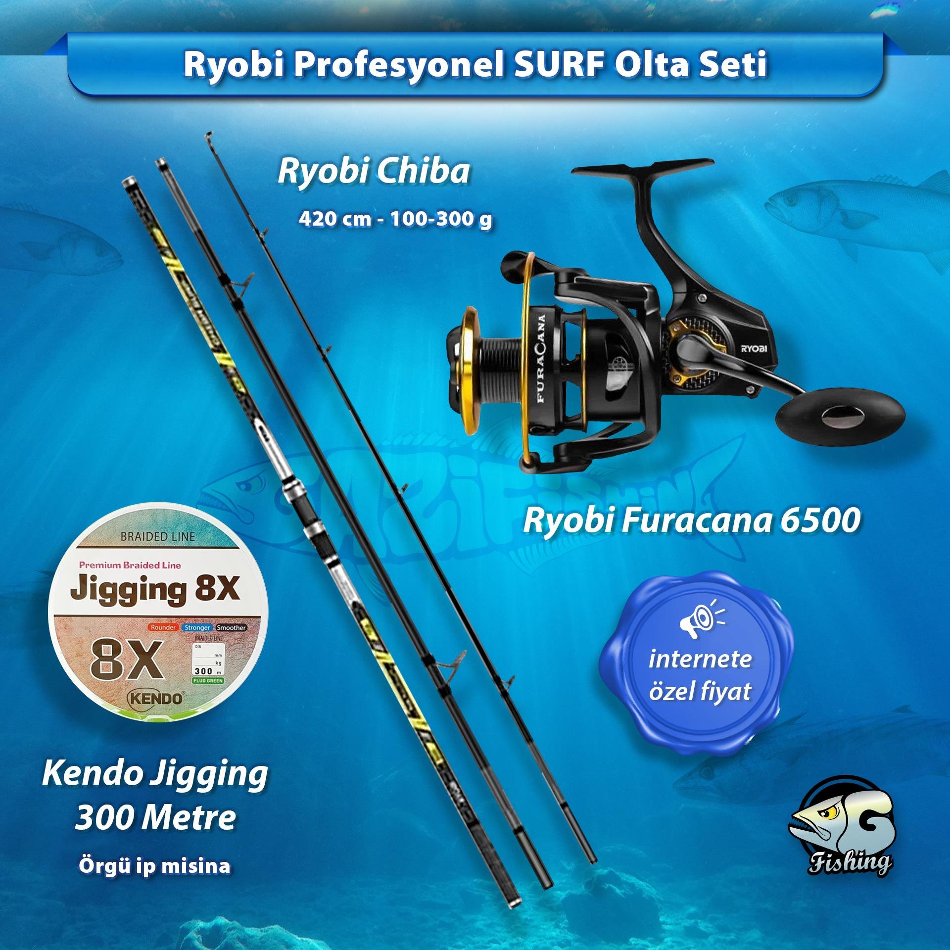 RYOBI GFX ProStar 30号420 新品詳しくは画像にて確認 Ryobi 4.20 Surf Casting Performans Seti