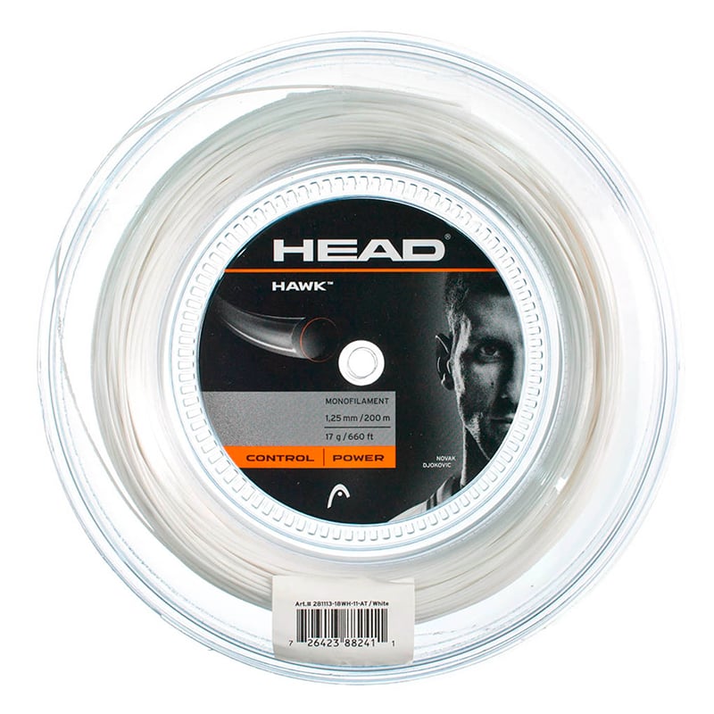 HEAD Hawk 1.25 200 m Tenis Kordajı | Güç & Kontrol | 281113